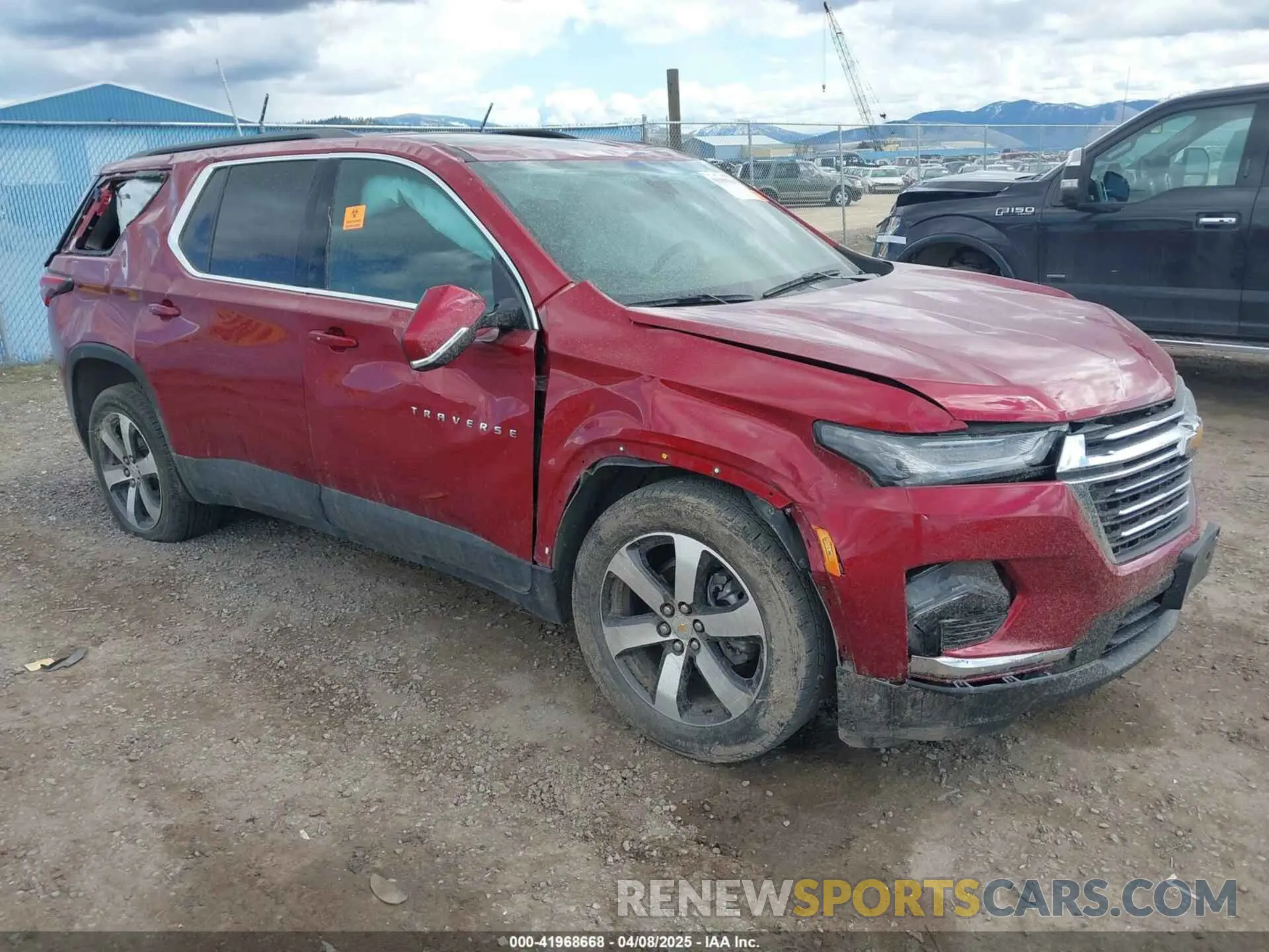 1 Photograph of a damaged car 1GNEVHKWXPJ298401 CHEVROLET TRAVERSE 2023