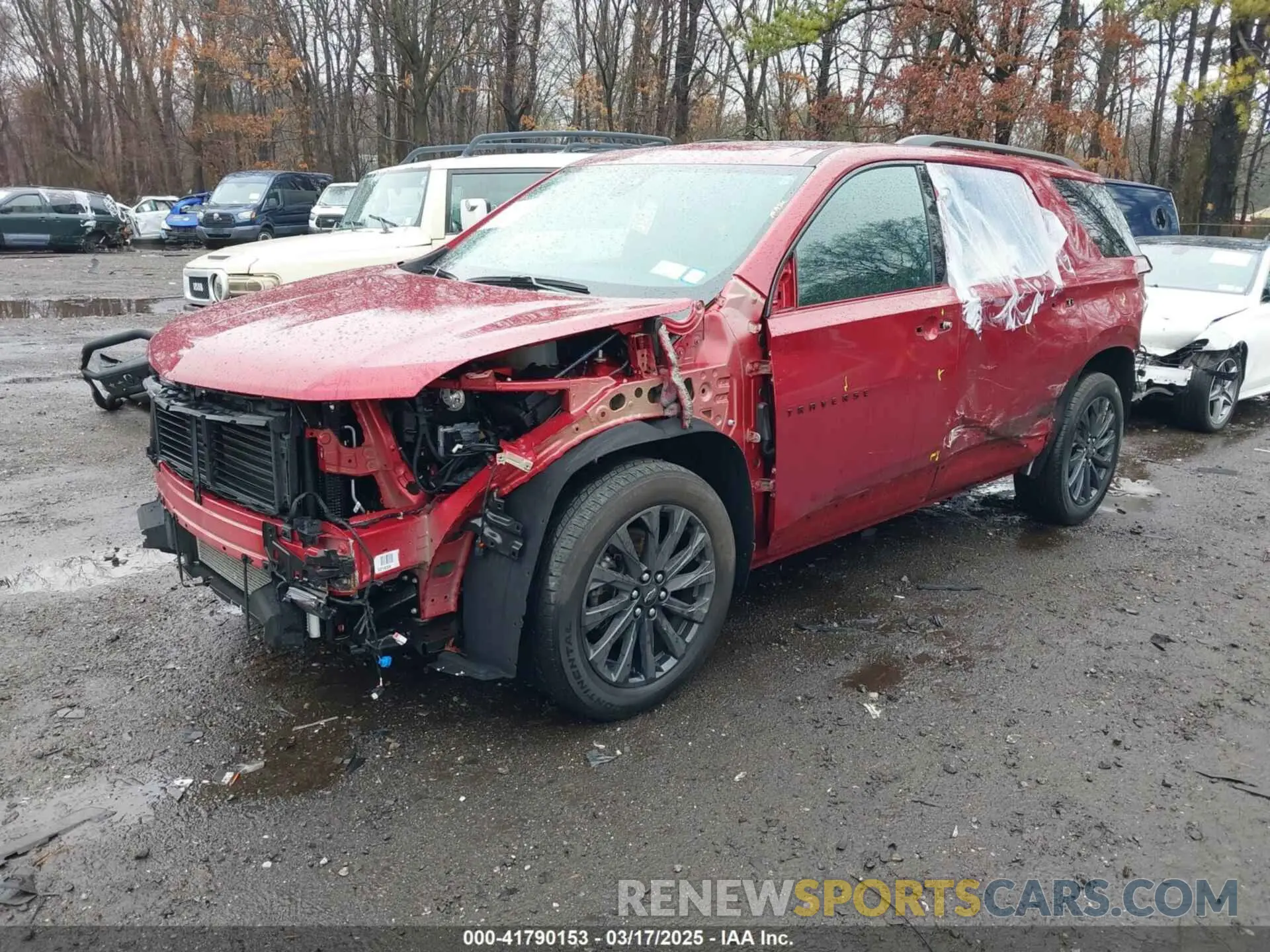 2 Photograph of a damaged car 1GNEVJKW3PJ221490 CHEVROLET TRAVERSE 2023