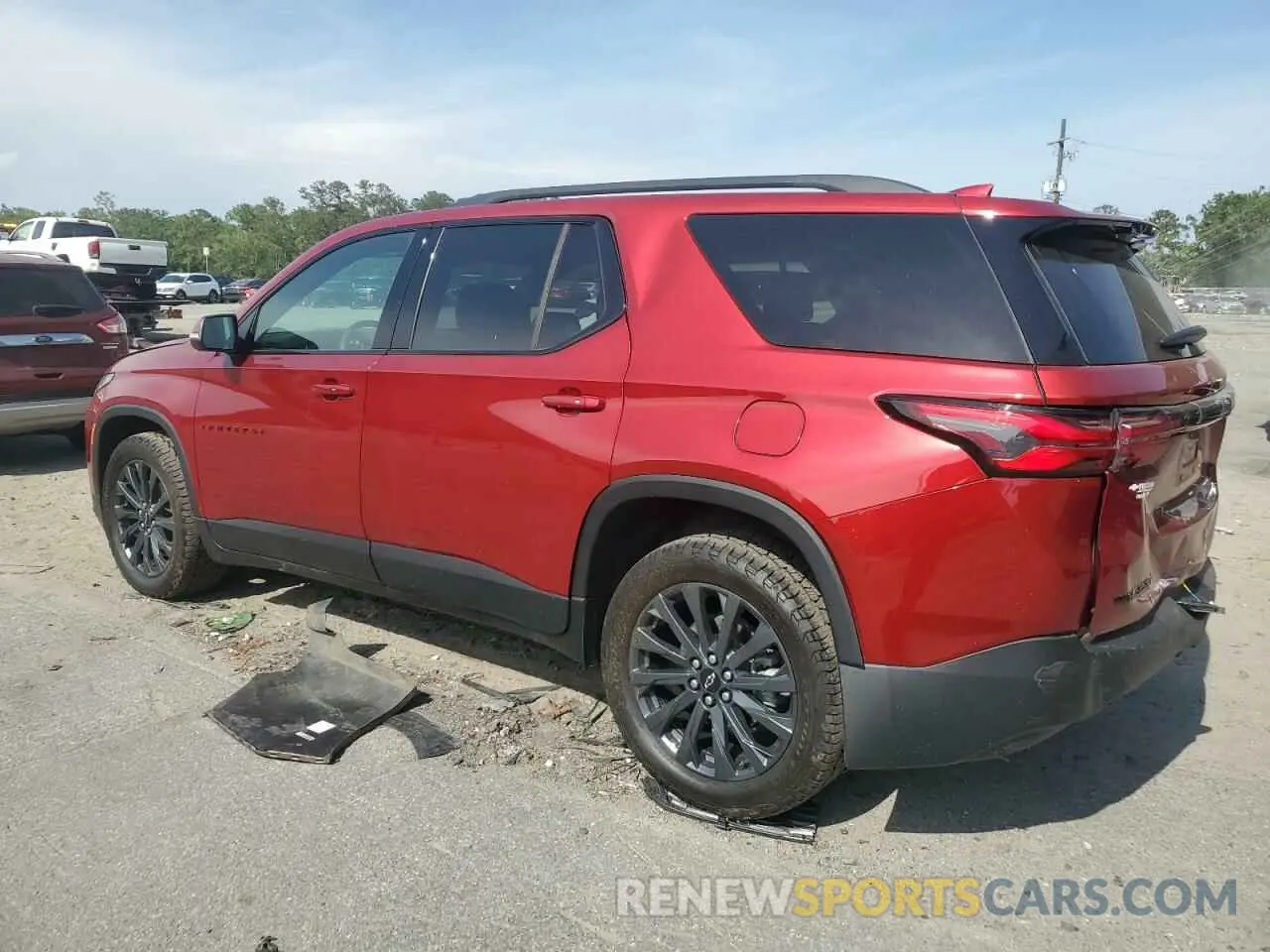 2 Photograph of a damaged car 1GNEVJKW4PJ293699 CHEVROLET TRAVERSE 2023