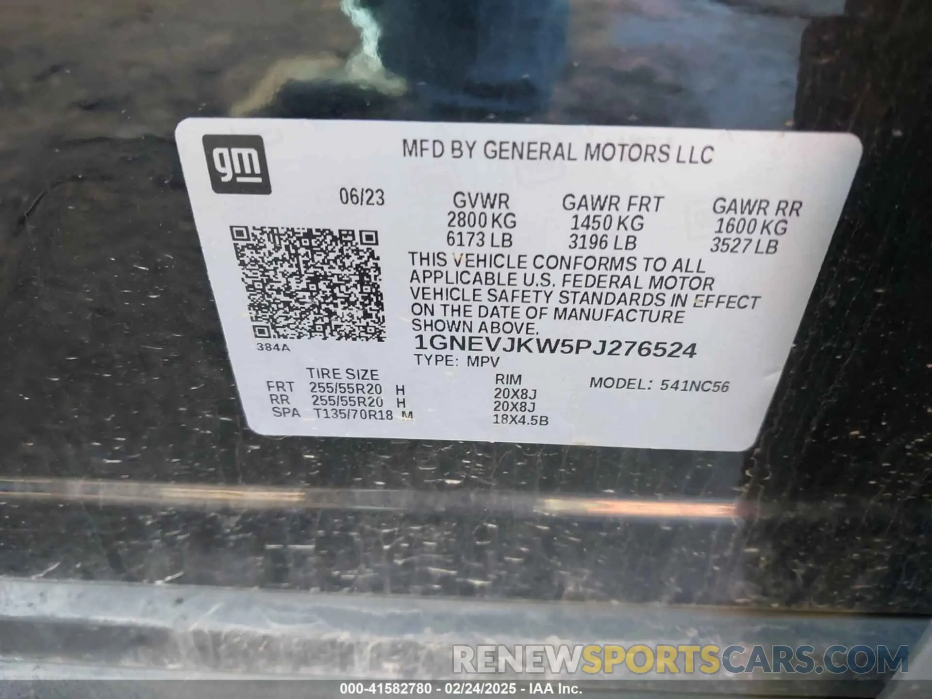 9 Photograph of a damaged car 1GNEVJKW5PJ276524 CHEVROLET TRAVERSE 2023