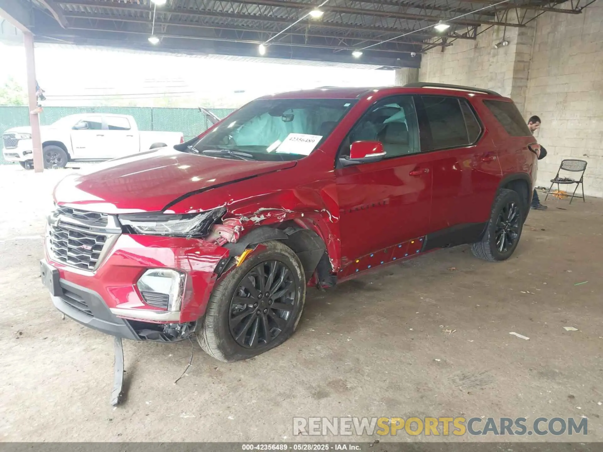 2 Photograph of a damaged car 1GNEVJKW6PJ117933 CHEVROLET TRAVERSE 2023