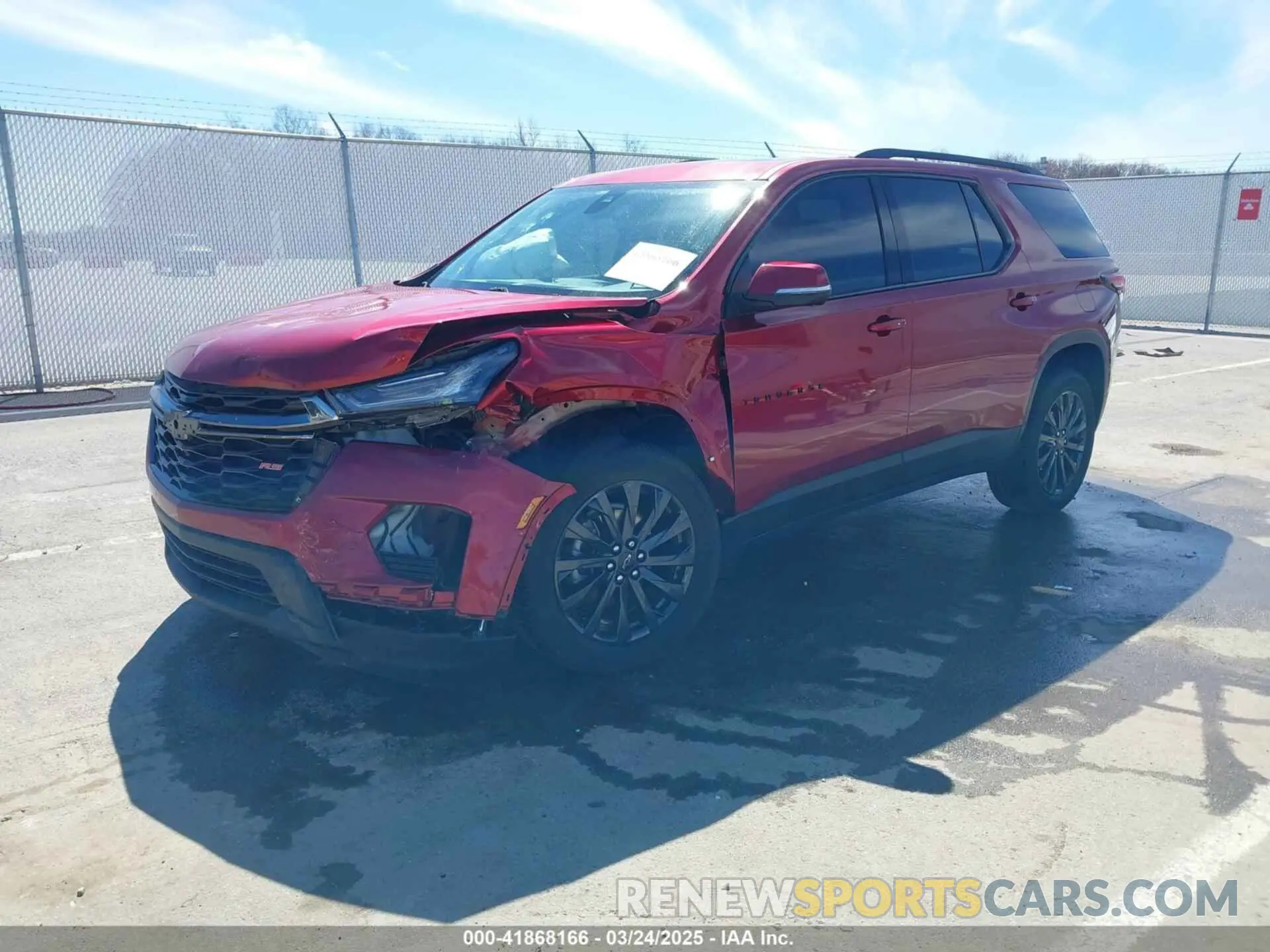 2 Photograph of a damaged car 1GNEVJKW8PJ234669 CHEVROLET TRAVERSE 2023