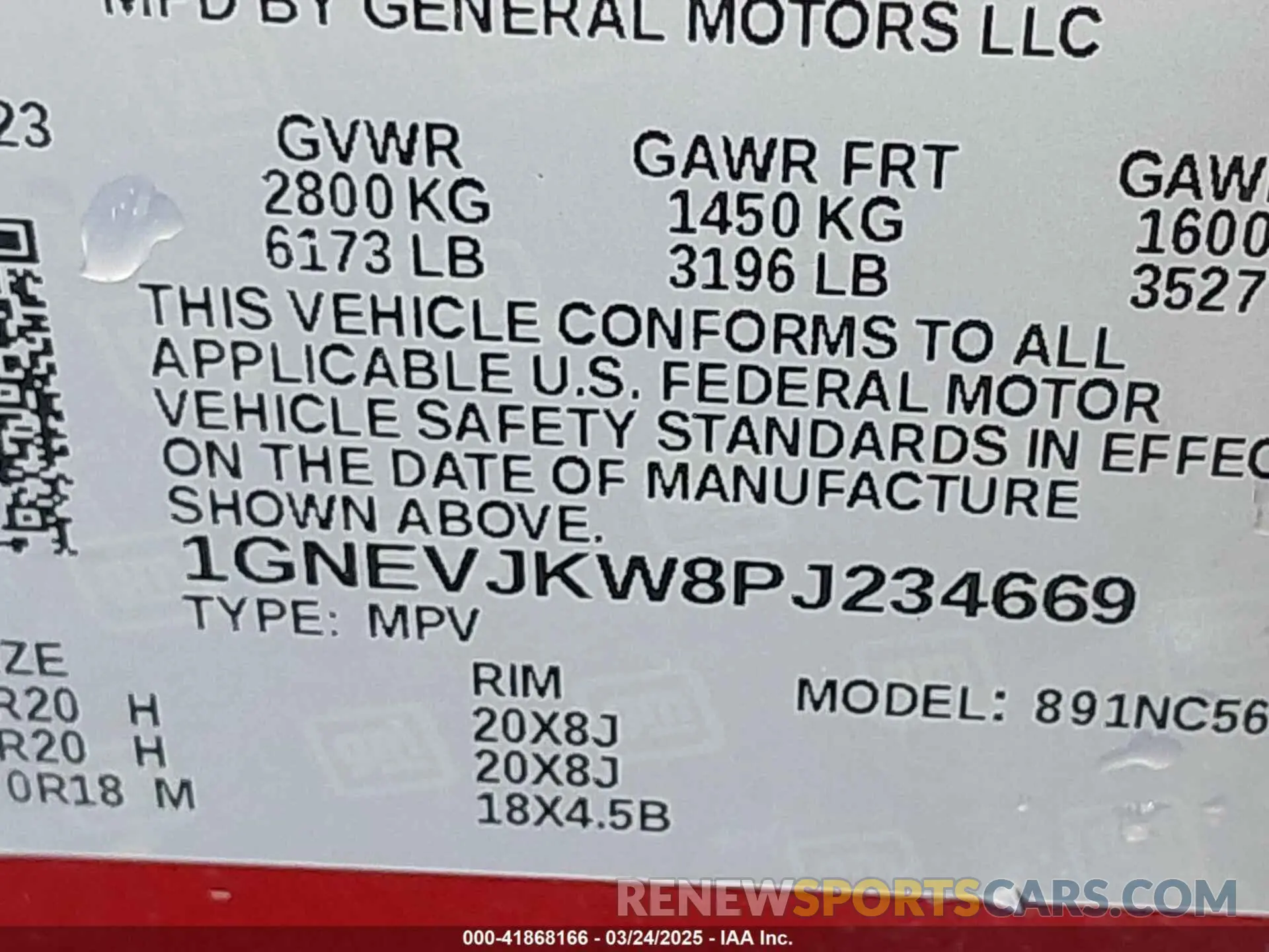 9 Photograph of a damaged car 1GNEVJKW8PJ234669 CHEVROLET TRAVERSE 2023