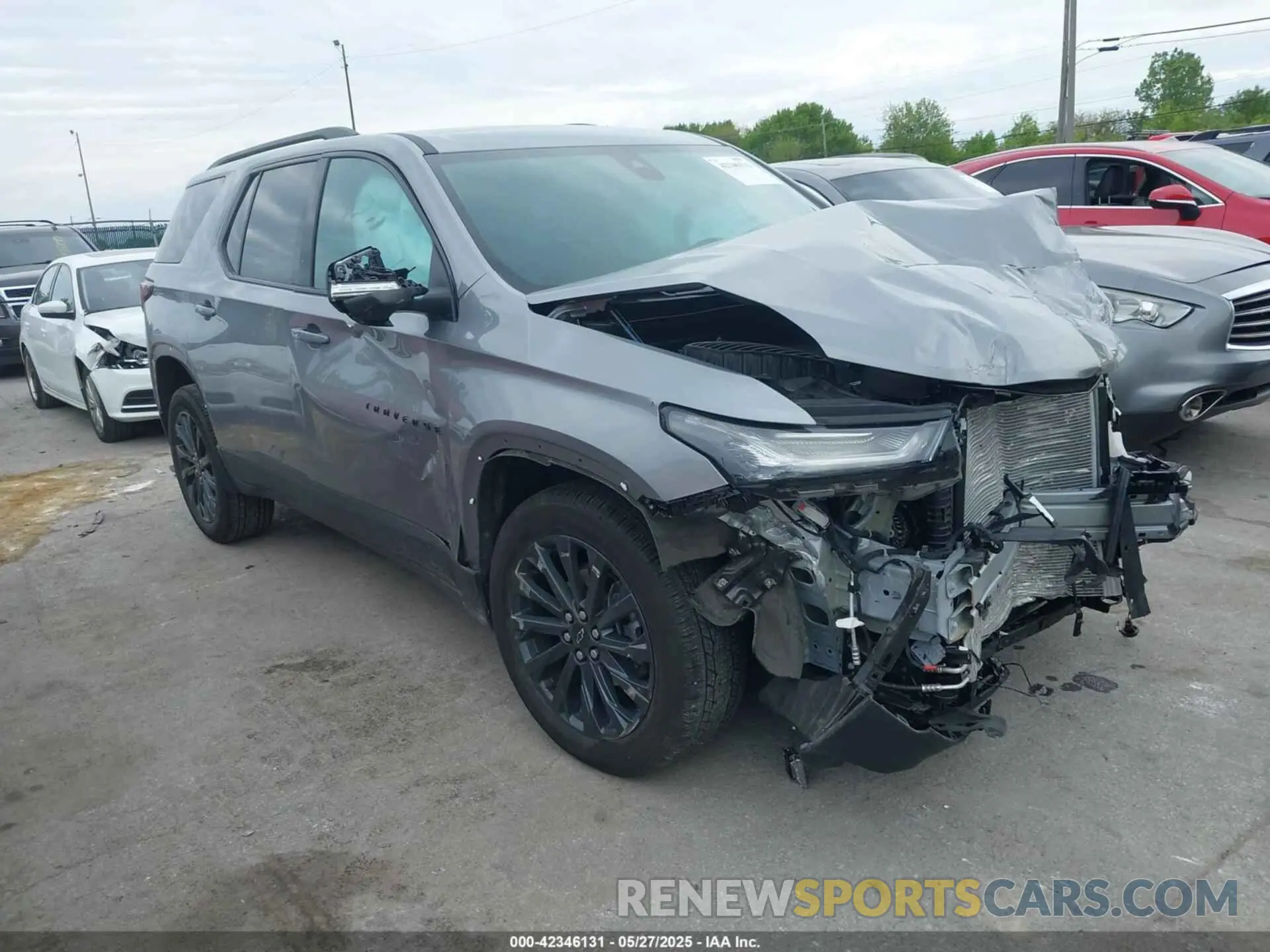1 Photograph of a damaged car 1GNEVJKW9PJ340838 CHEVROLET TRAVERSE 2023