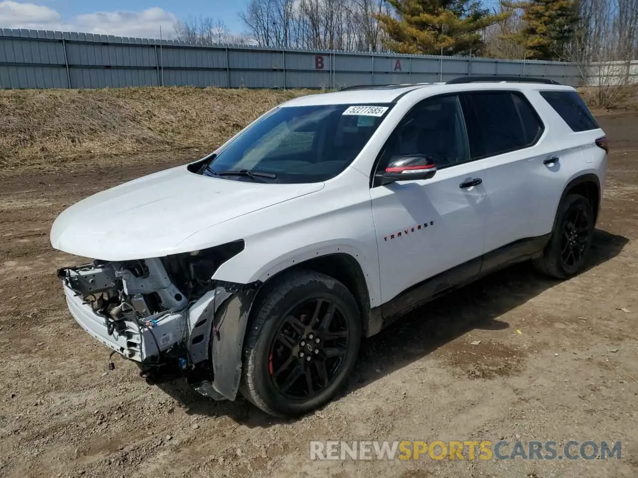 1 Photograph of a damaged car 1GNEVKKW1PJ218917 CHEVROLET TRAVERSE 2023
