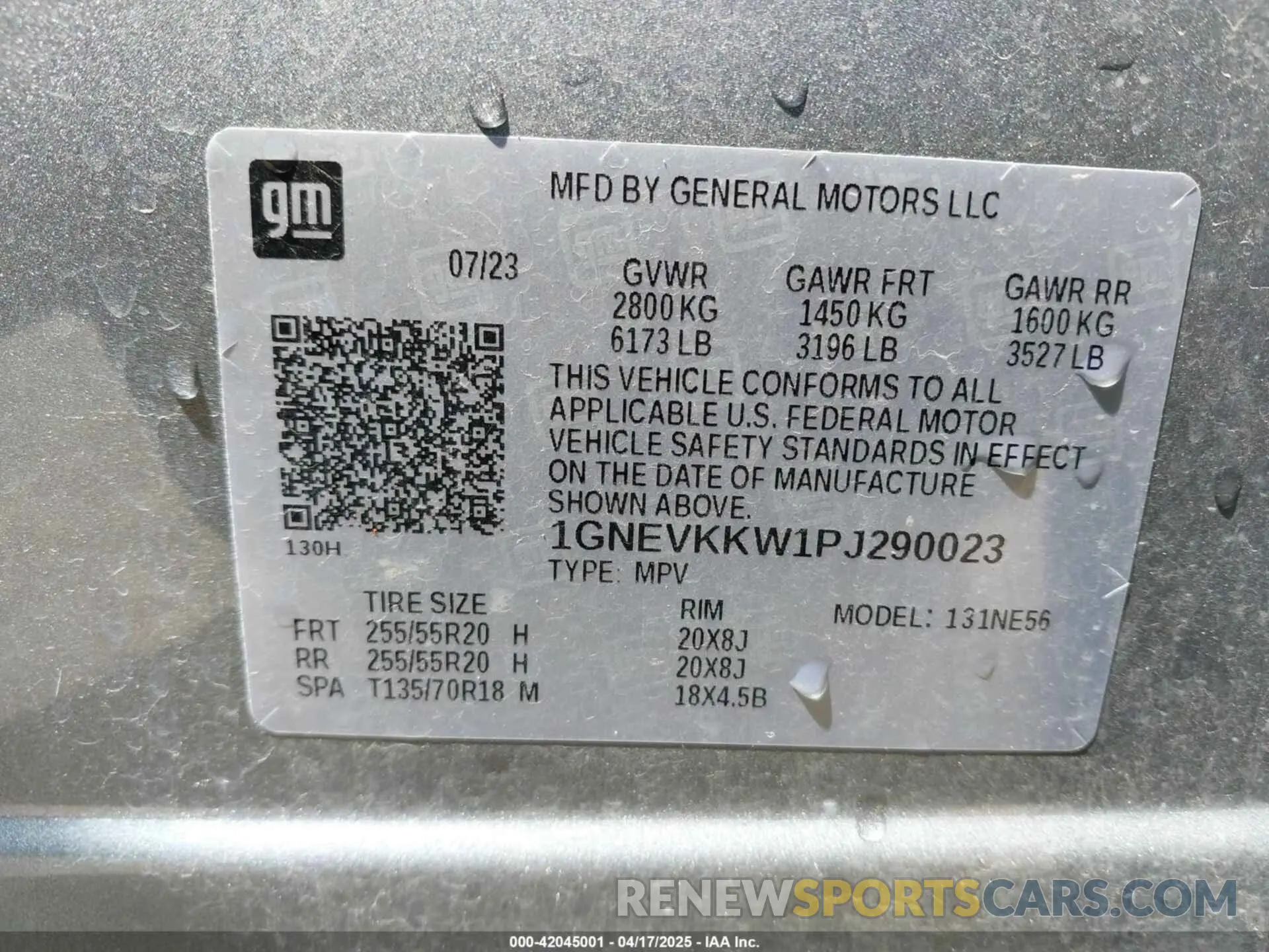 9 Photograph of a damaged car 1GNEVKKW1PJ290023 CHEVROLET TRAVERSE 2023