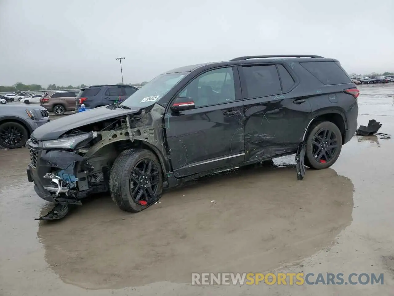 1 Photograph of a damaged car 1GNEVKKW5PJ149648 CHEVROLET TRAVERSE 2023