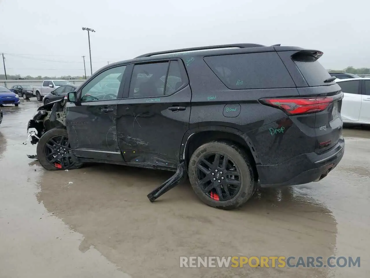 2 Photograph of a damaged car 1GNEVKKW5PJ149648 CHEVROLET TRAVERSE 2023