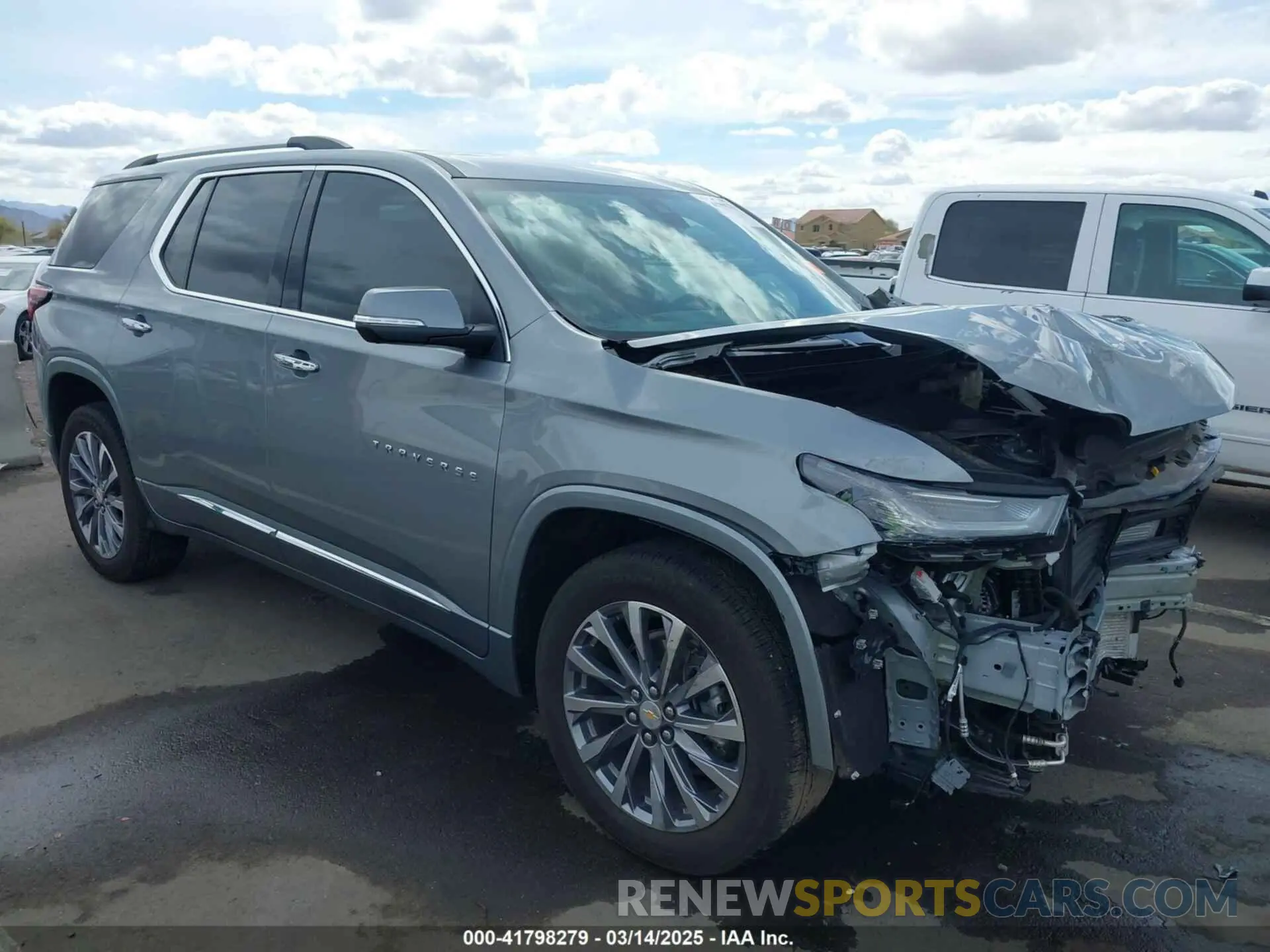 1 Photograph of a damaged car 1GNEVKKW6PJ287411 CHEVROLET TRAVERSE 2023