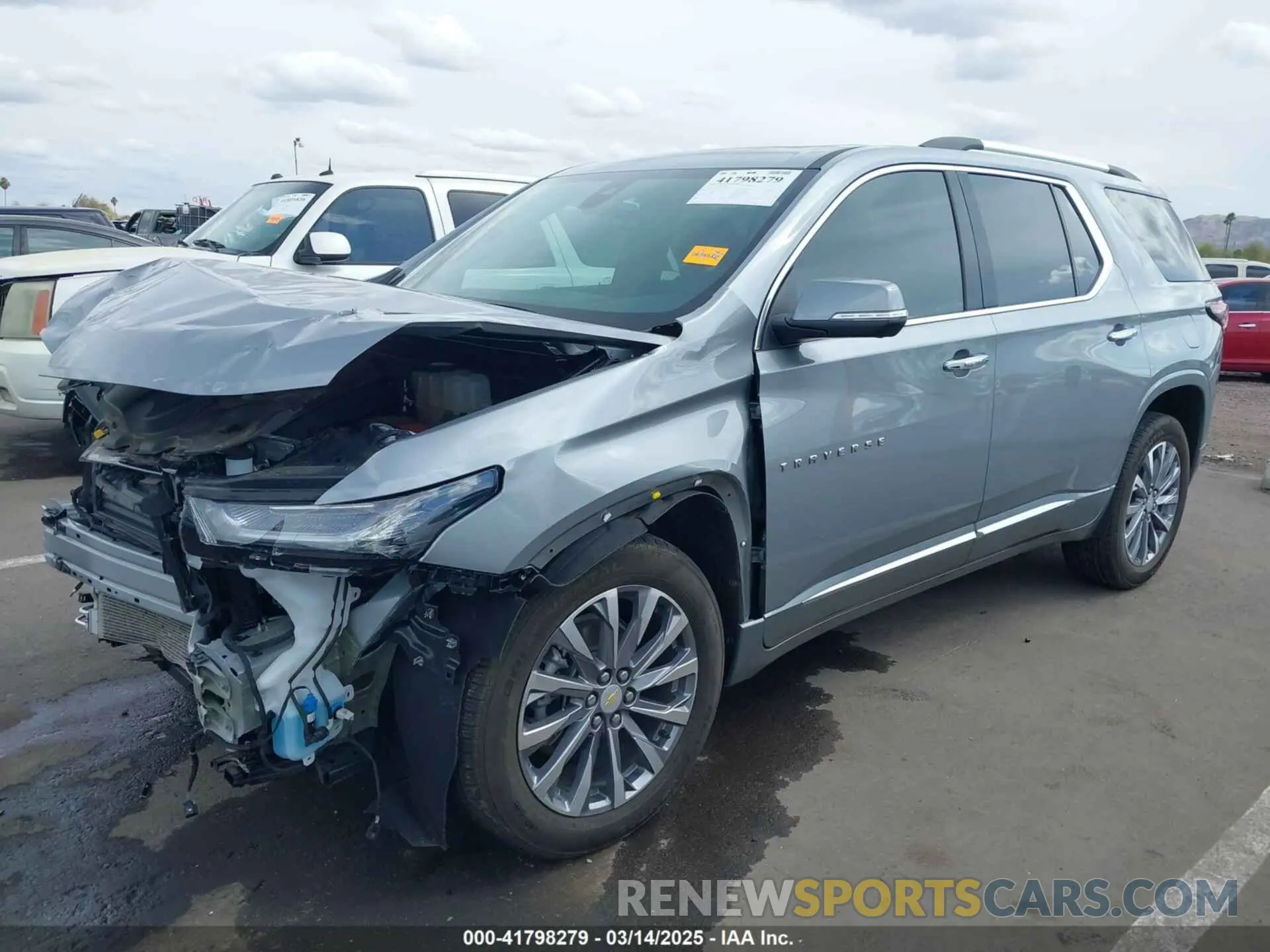 2 Photograph of a damaged car 1GNEVKKW6PJ287411 CHEVROLET TRAVERSE 2023