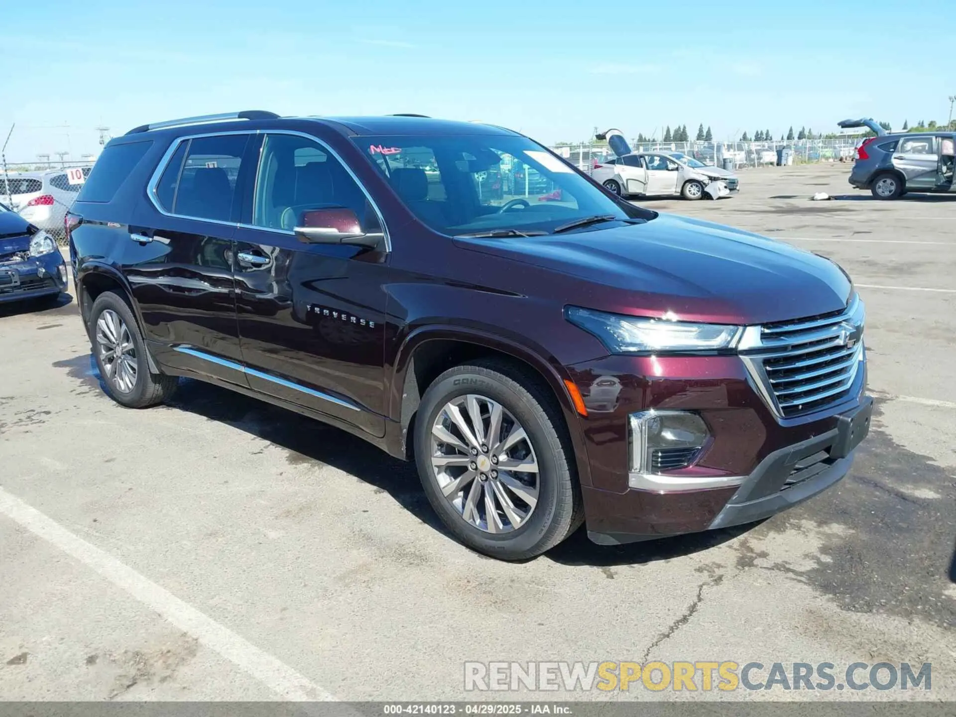 1 Photograph of a damaged car 1GNEVKKW8PJ211107 CHEVROLET TRAVERSE 2023