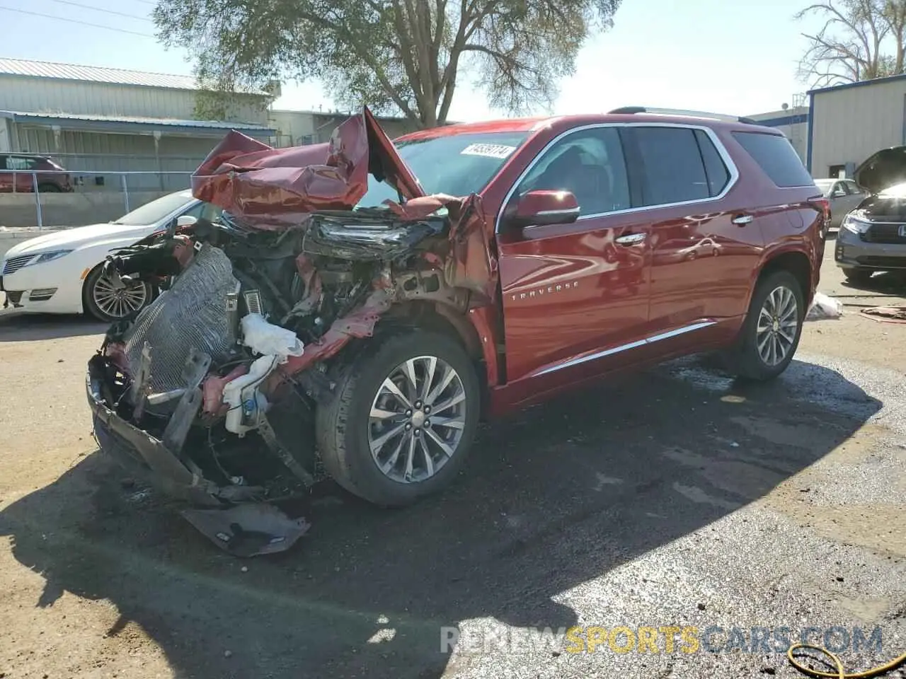 1 Photograph of a damaged car 1GNEVKKWXPJ136622 CHEVROLET TRAVERSE 2023