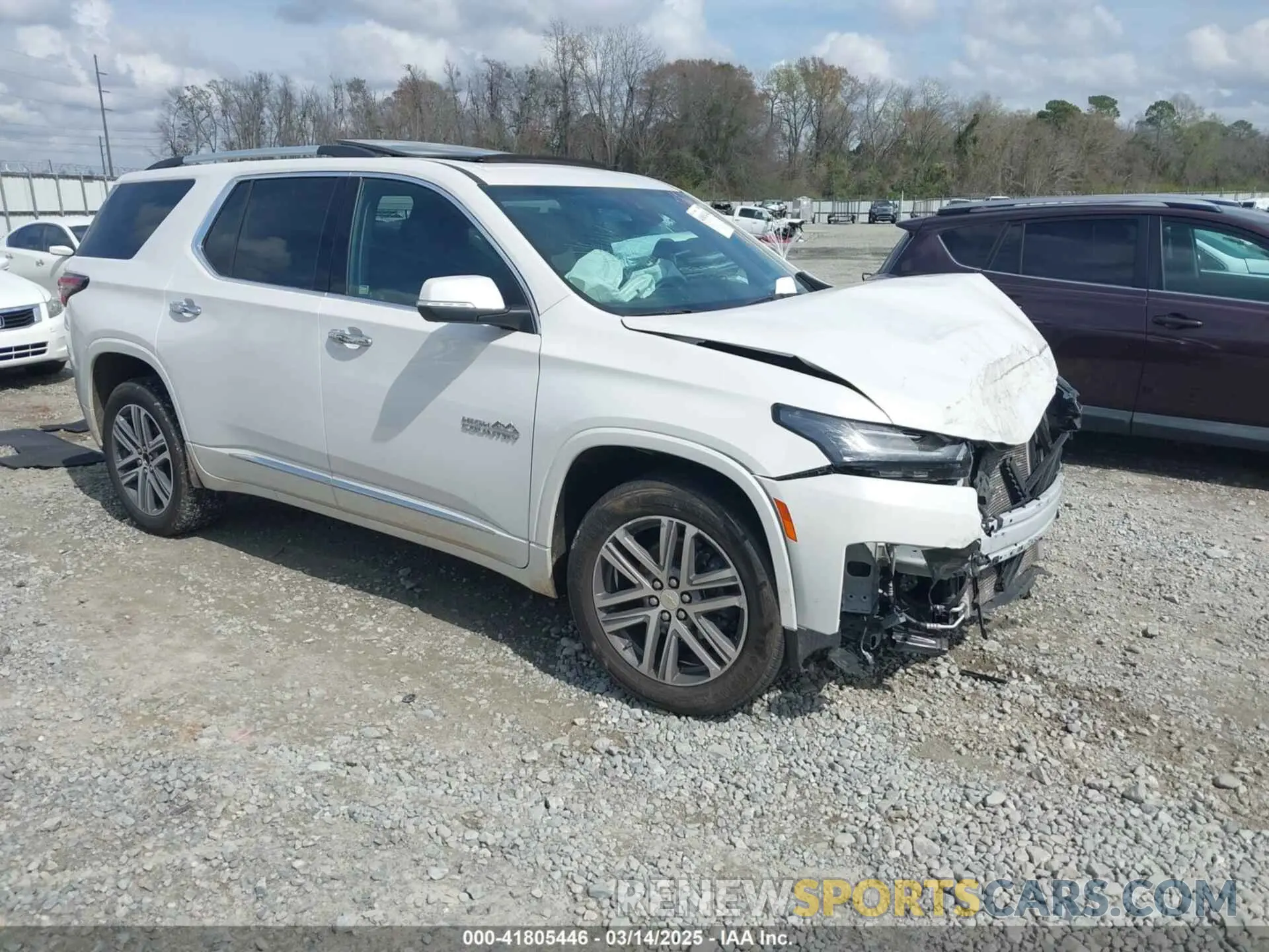 1 Photograph of a damaged car 1GNEVNKW7PJ108505 CHEVROLET TRAVERSE 2023