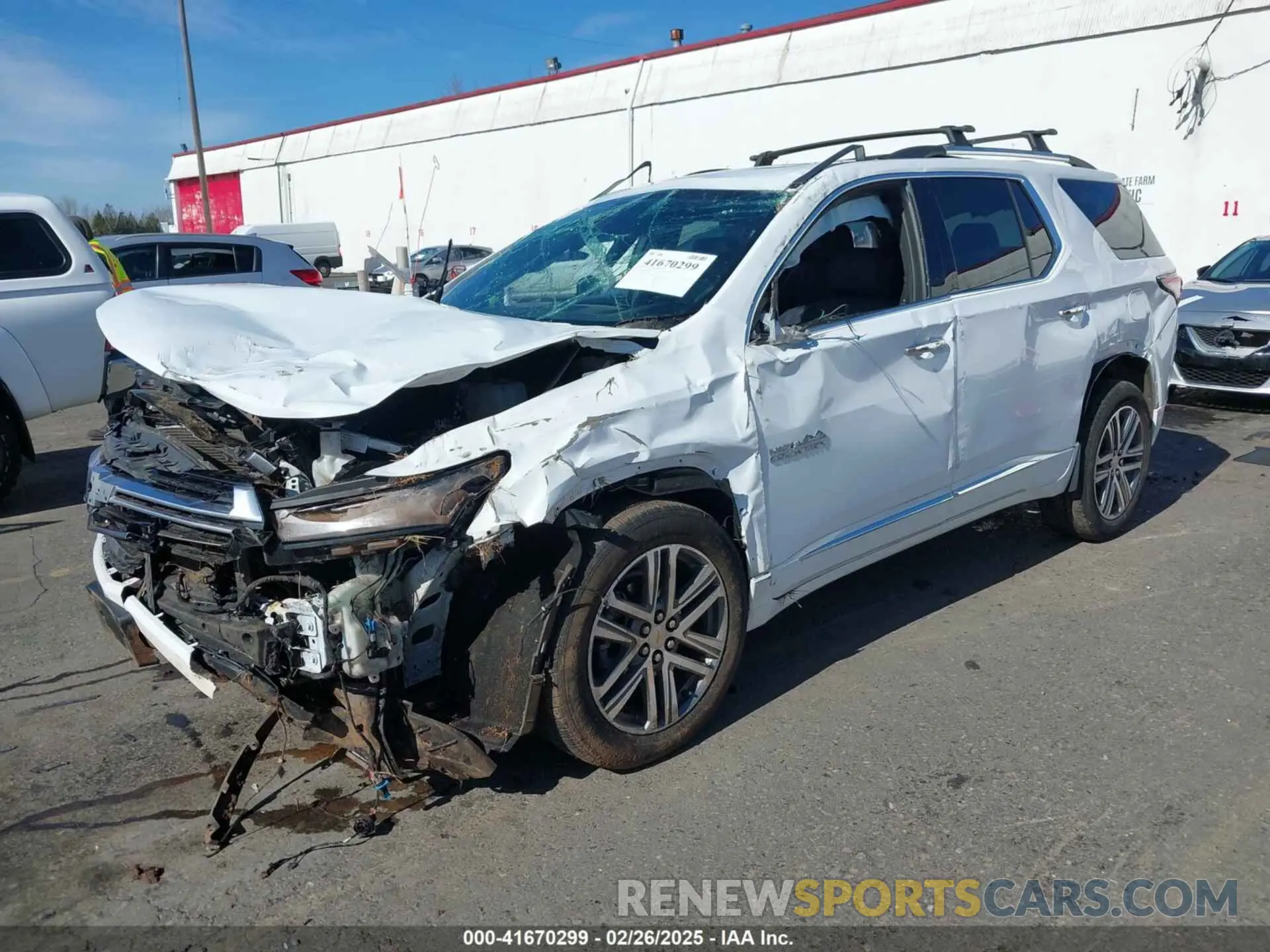 2 Photograph of a damaged car 1GNEVNKW8PJ315243 CHEVROLET TRAVERSE 2023