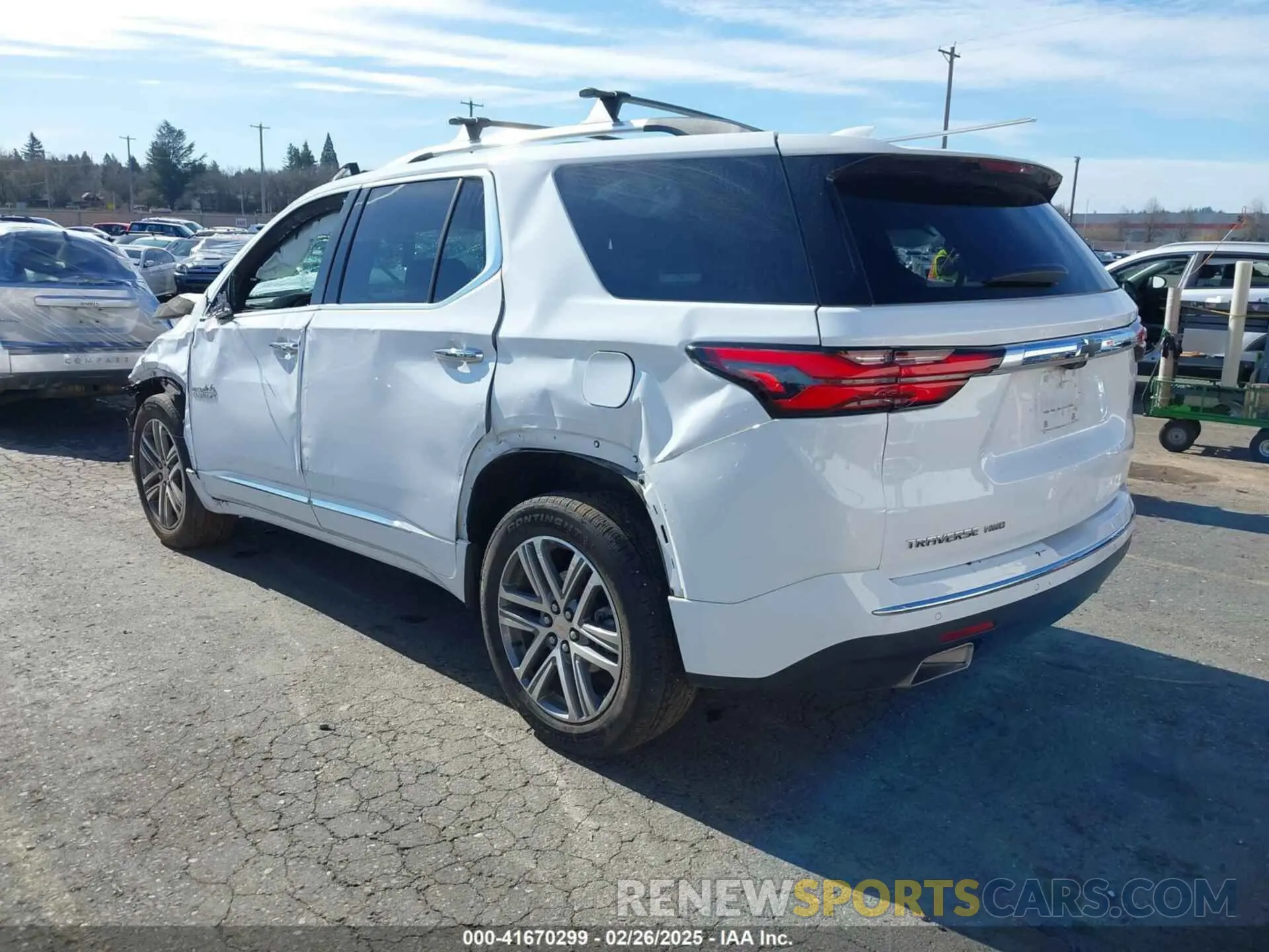 3 Photograph of a damaged car 1GNEVNKW8PJ315243 CHEVROLET TRAVERSE 2023