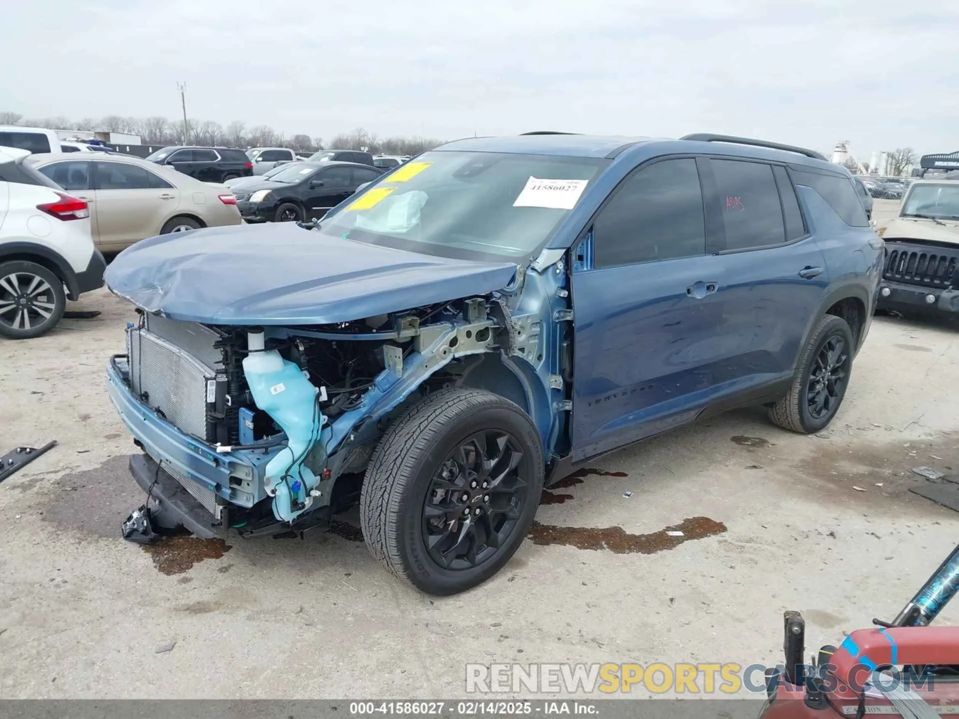 2 Photograph of a damaged car 1GNERGRS0SJ152731 CHEVROLET TRAVERSE 2025