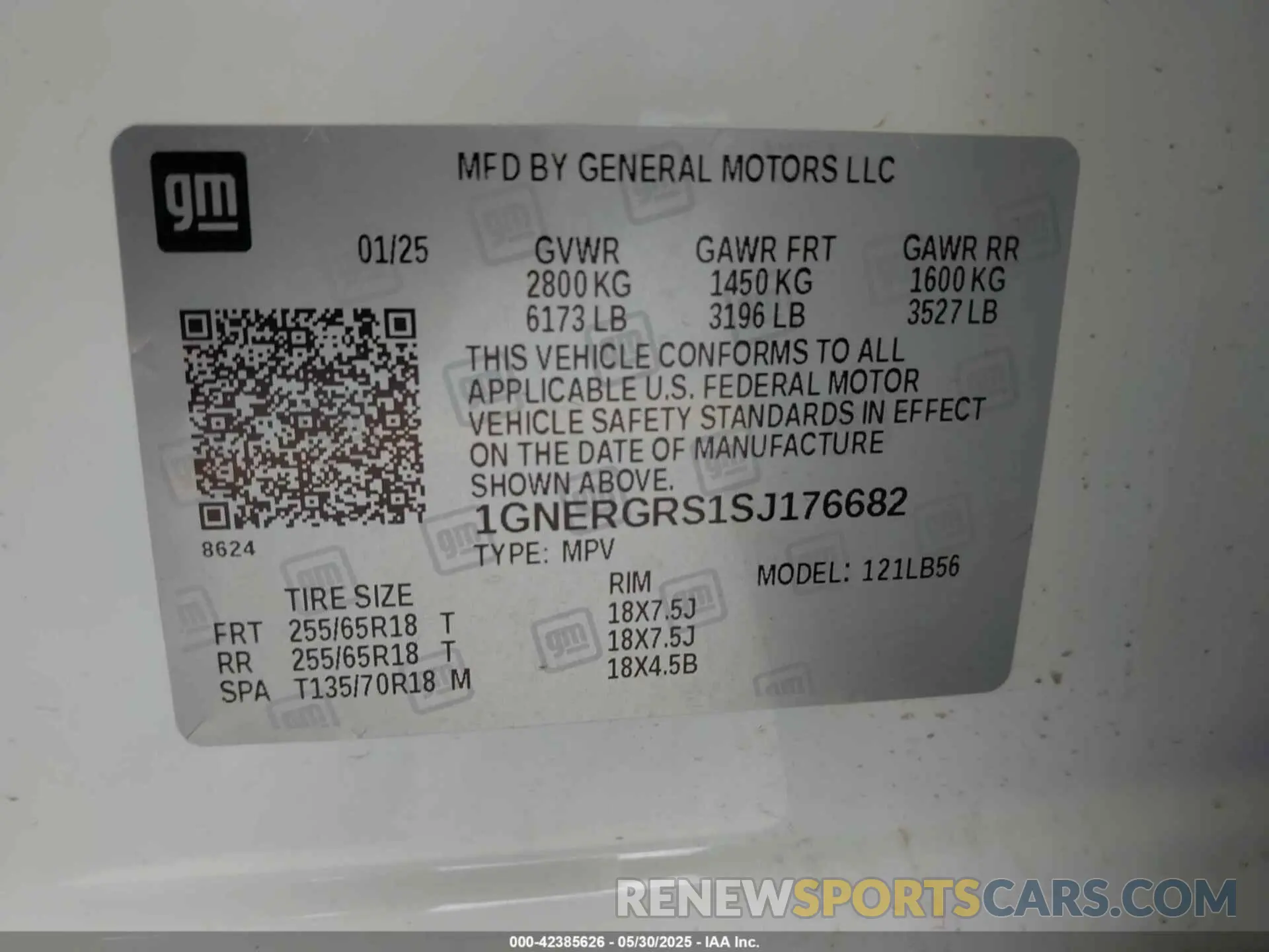 9 Photograph of a damaged car 1GNERGRS1SJ176682 CHEVROLET TRAVERSE 2025