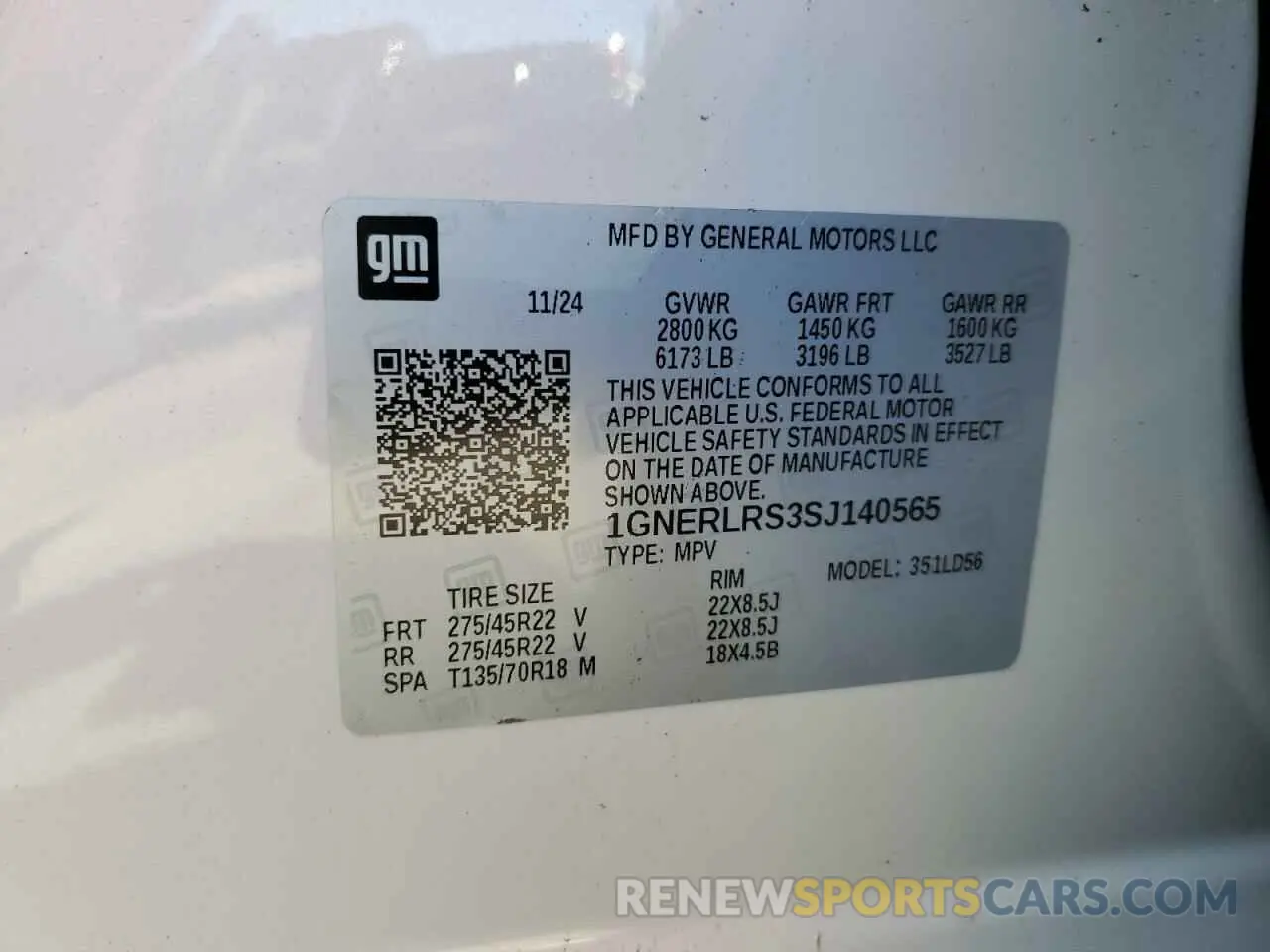 13 Photograph of a damaged car 1GNERLRS3SJ140565 CHEVROLET TRAVERSE 2025