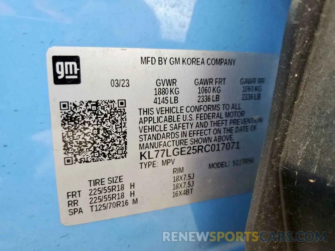 12 Photograph of a damaged car KL77LGE25RC017071 CHEVROLET TRAX 1RS 2024