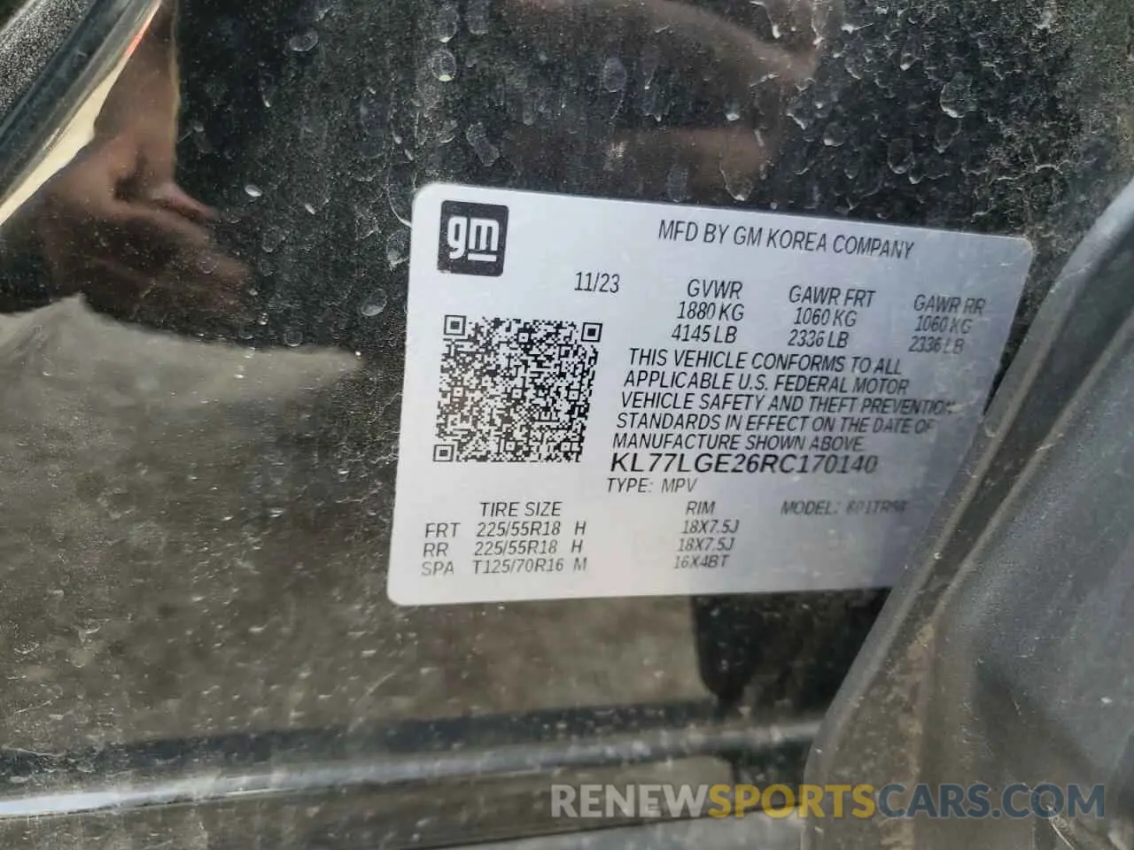 15 Photograph of a damaged car KL77LGE26RC170140 CHEVROLET TRAX 1RS 2024