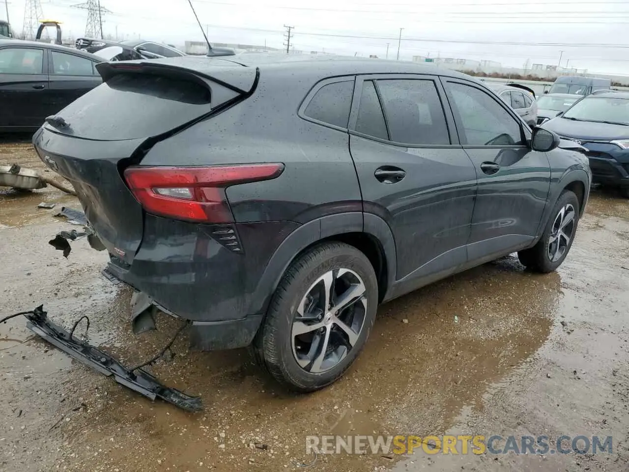 3 Photograph of a damaged car KL77LGEPXSC032294 CHEVROLET TRAX 1RS 2025
