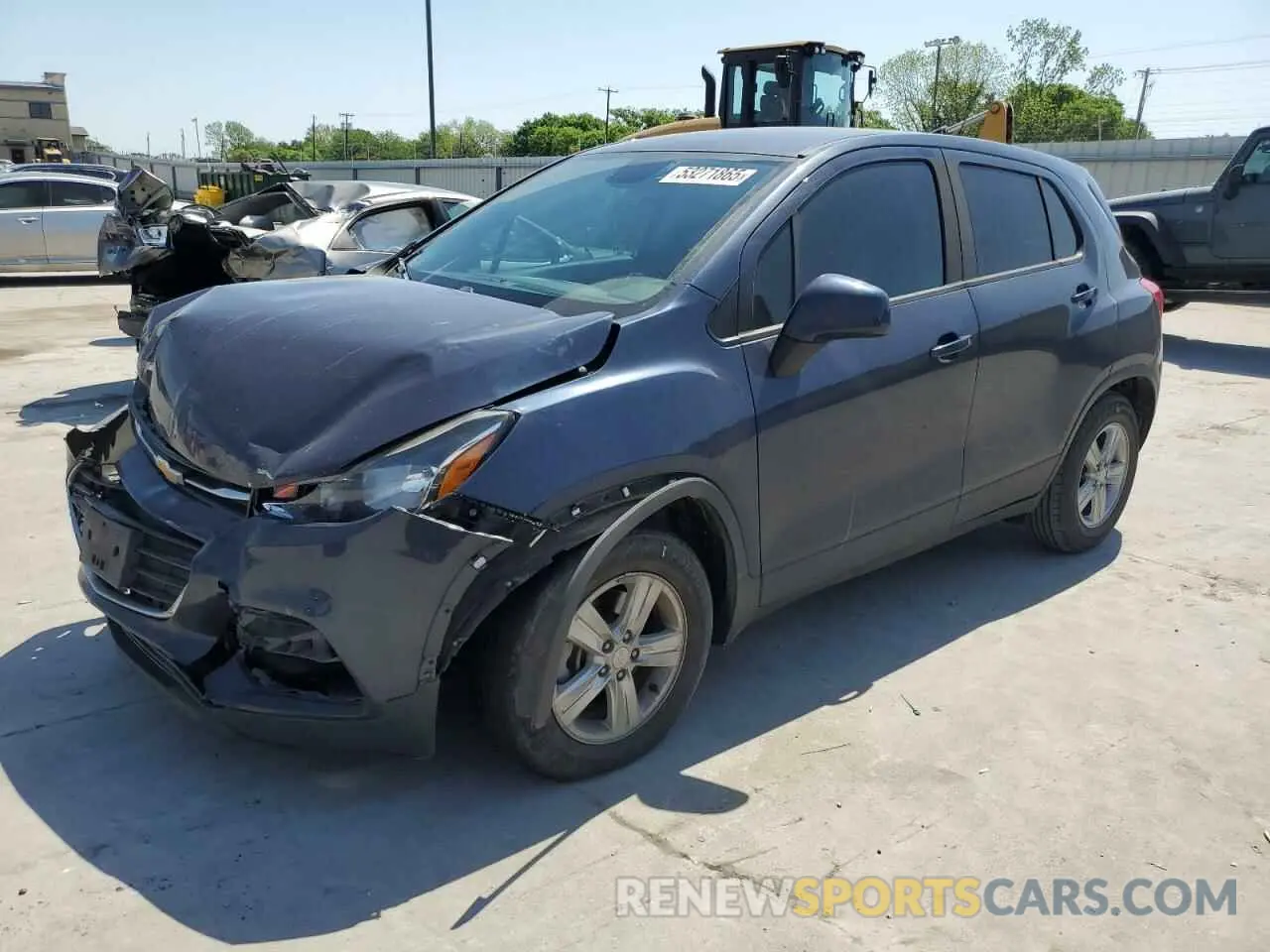 1 Photograph of a damaged car 3GNCJKSB1KL203724 CHEVROLET TRAX 2019