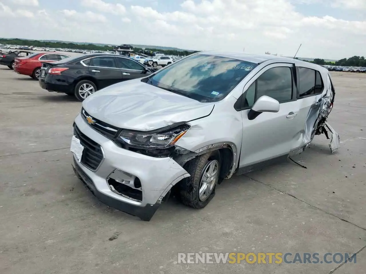 1 Photograph of a damaged car 3GNCJKSB1KL216067 CHEVROLET TRAX 2019