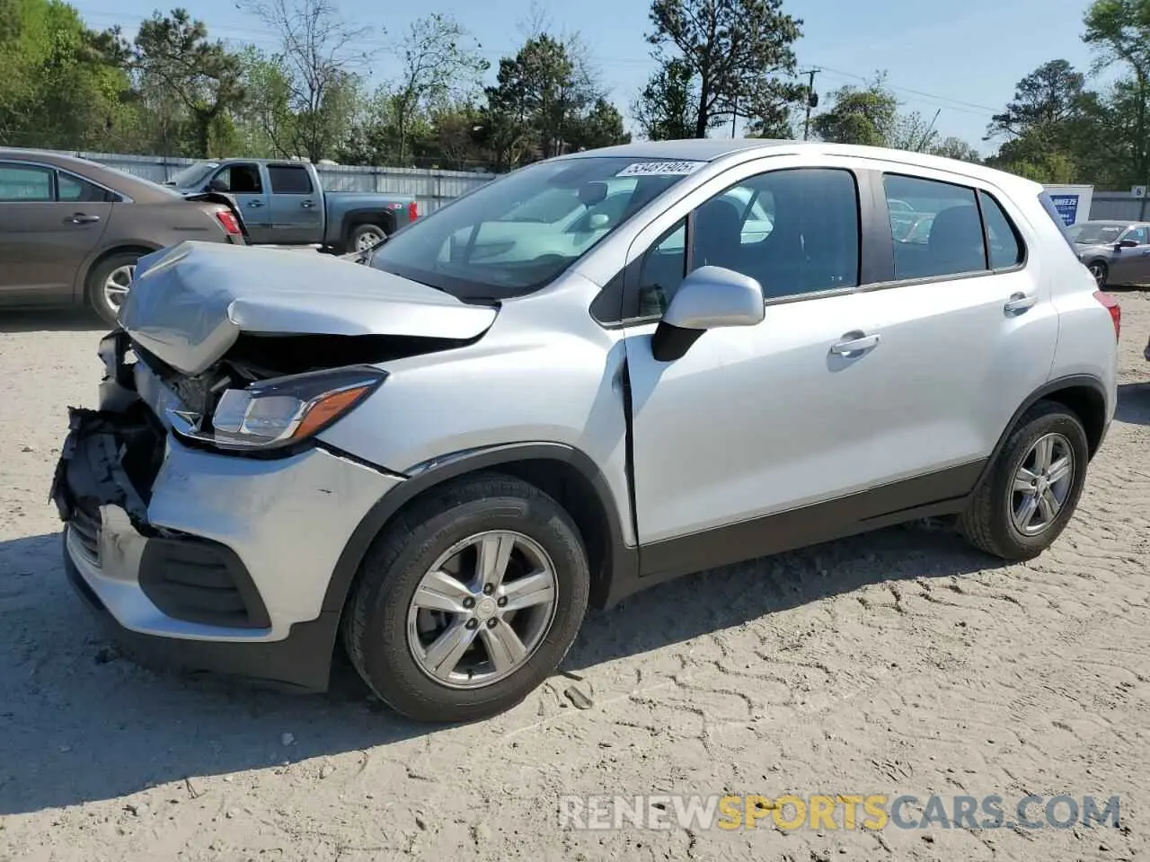 1 Photograph of a damaged car 3GNCJKSBXKL392695 CHEVROLET TRAX 2019