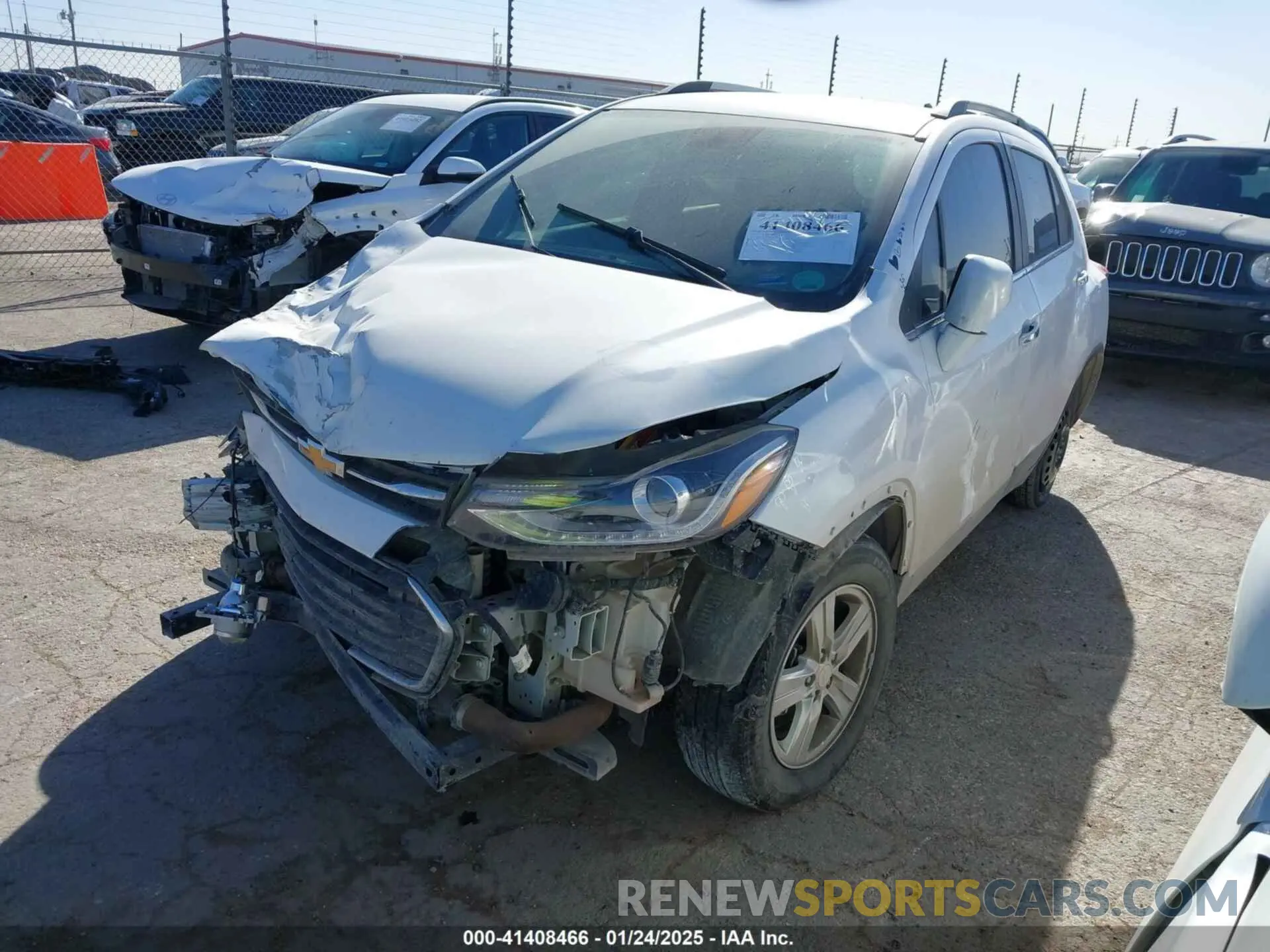 2 Photograph of a damaged car 3GNCJLSB0KL150987 CHEVROLET TRAX 2019