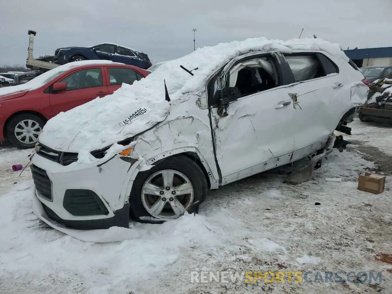 1 Photograph of a damaged car 3GNCJLSB0KL175680 CHEVROLET TRAX 2019