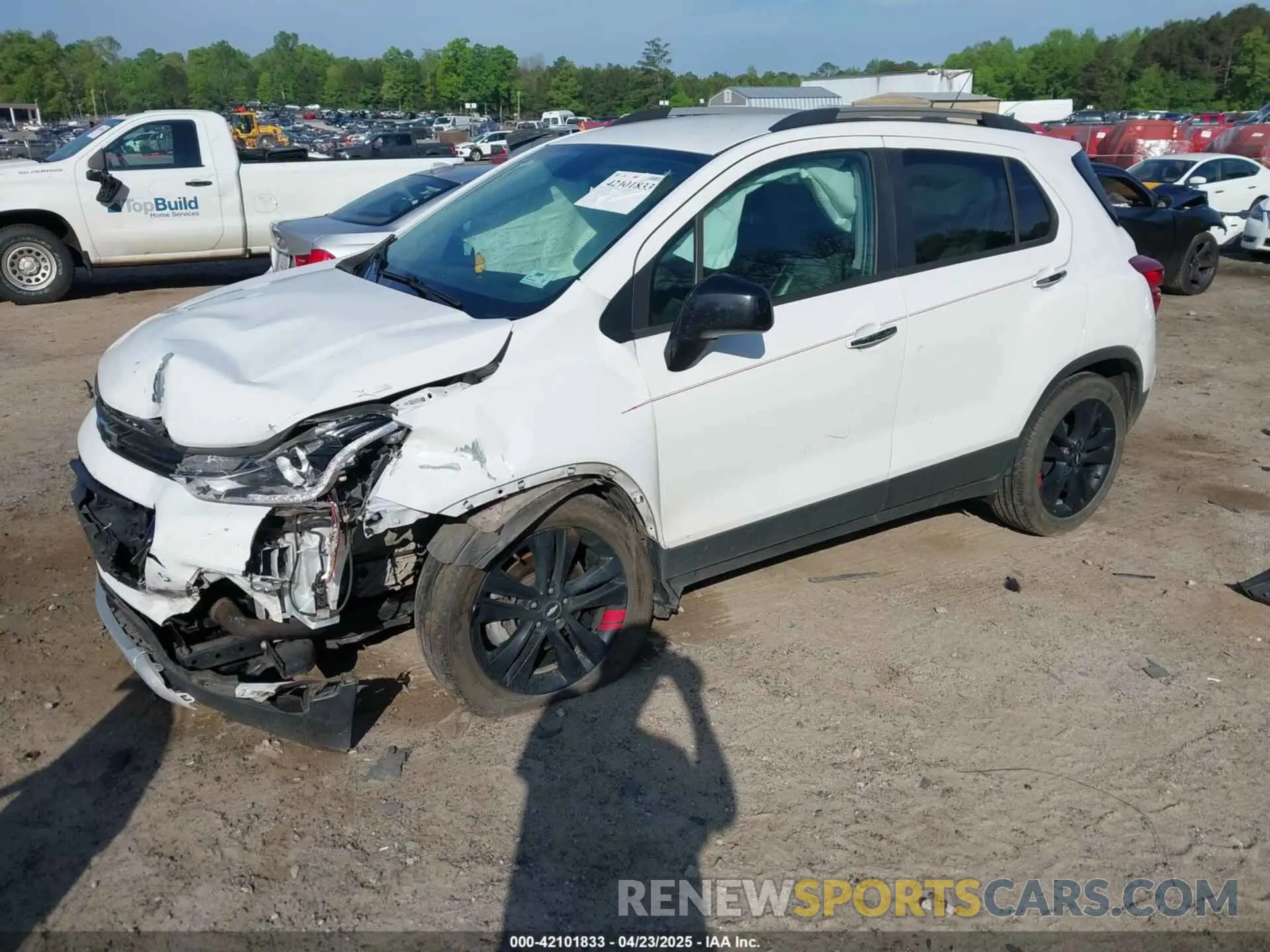 2 Photograph of a damaged car 3GNCJLSB0KL233562 CHEVROLET TRAX 2019