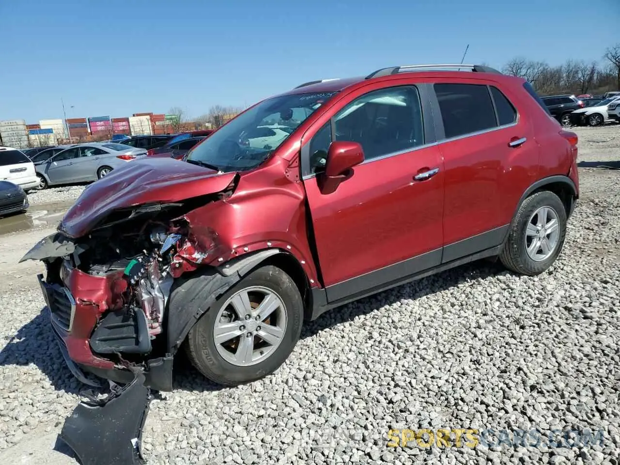 1 Photograph of a damaged car 3GNCJLSB0KL245954 CHEVROLET TRAX 2019