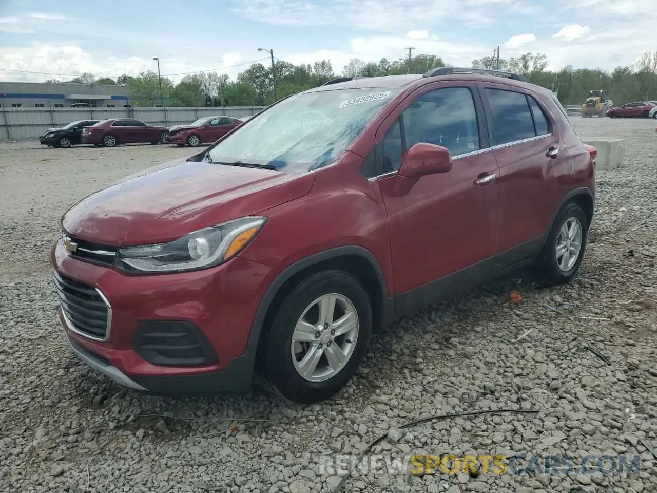 1 Photograph of a damaged car 3GNCJLSB1KL124074 CHEVROLET TRAX 2019