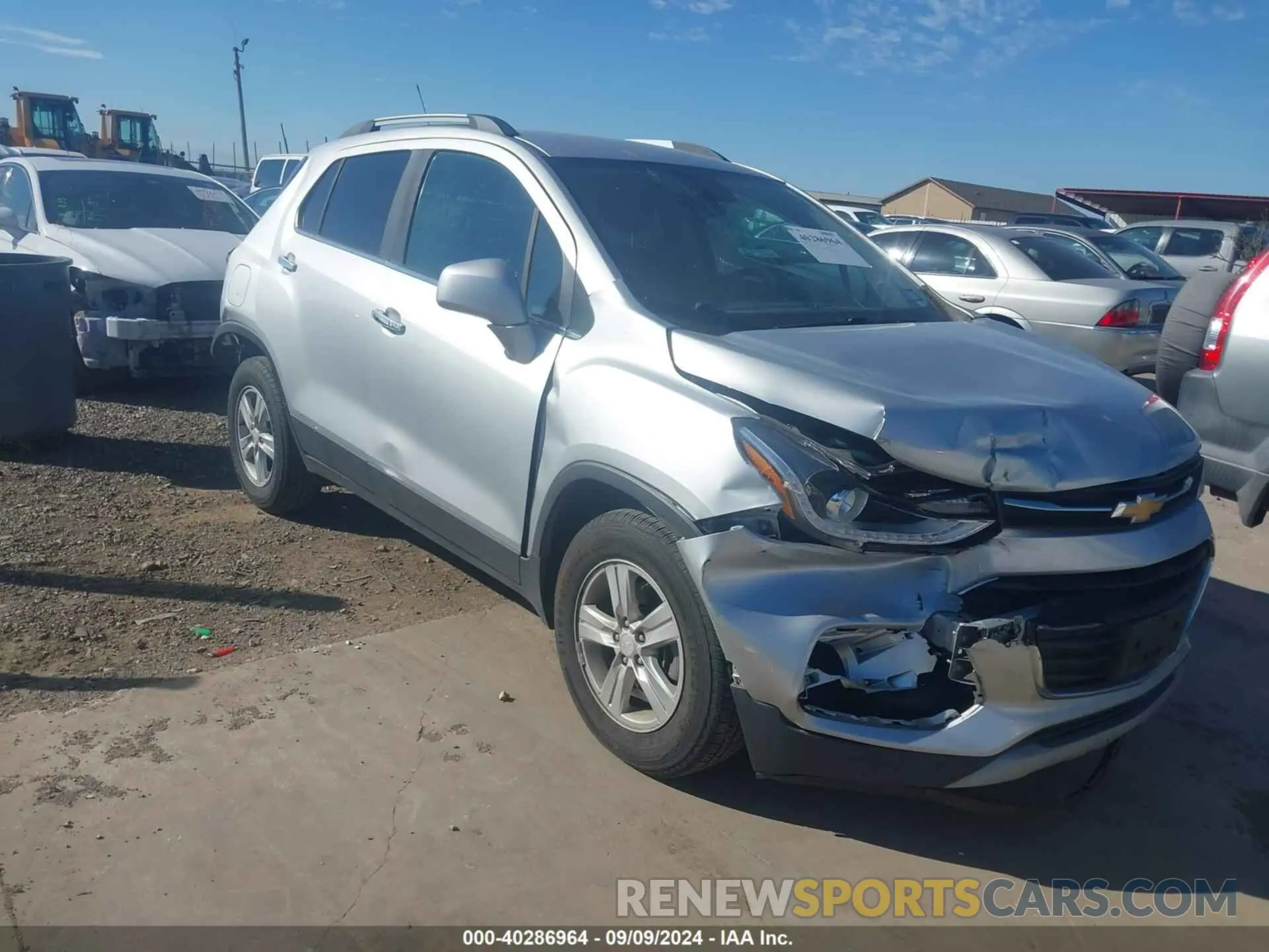 1 Photograph of a damaged car 3GNCJLSB1KL403766 CHEVROLET TRAX 2019