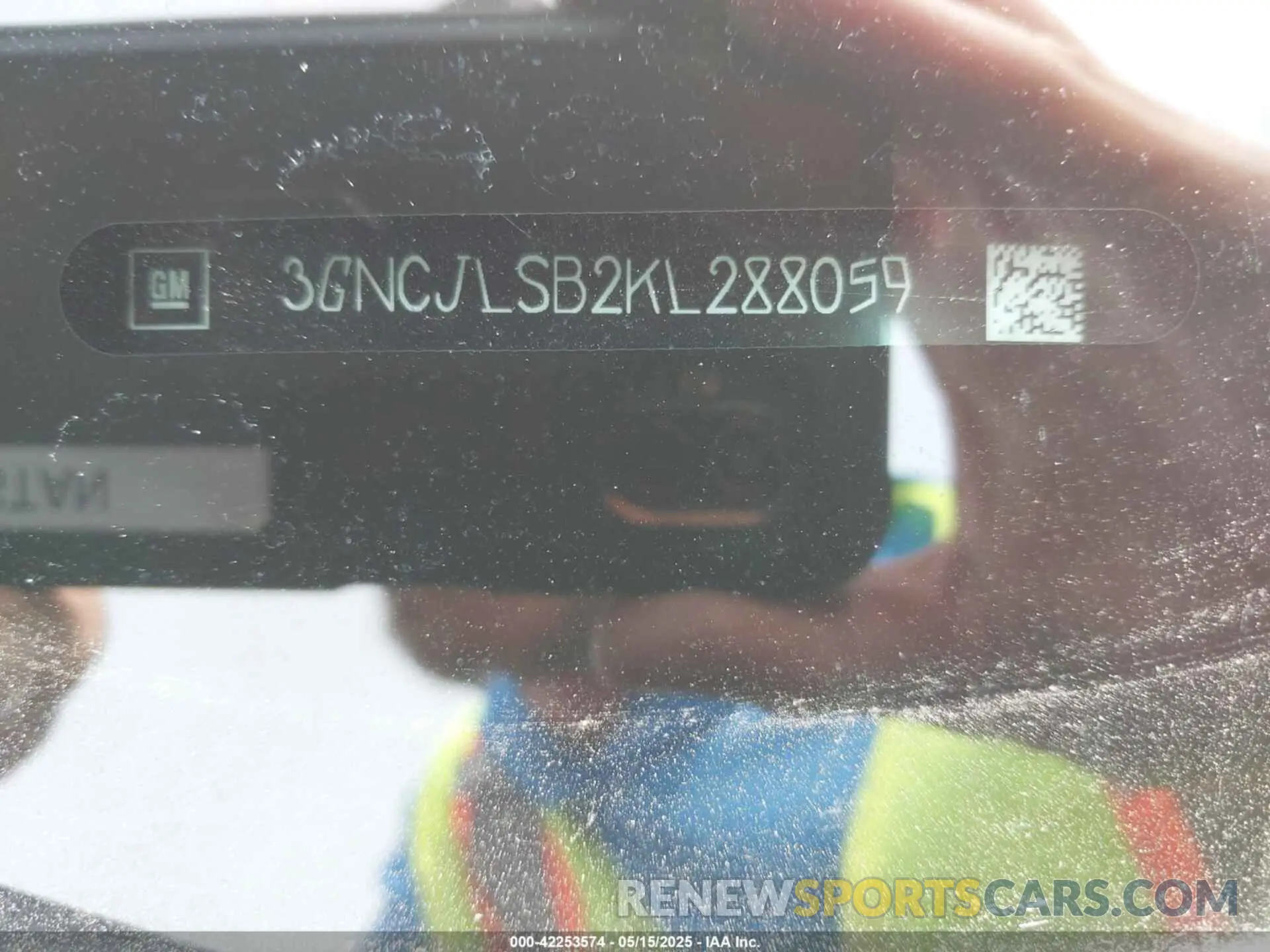 9 Photograph of a damaged car 3GNCJLSB2KL288059 CHEVROLET TRAX 2019
