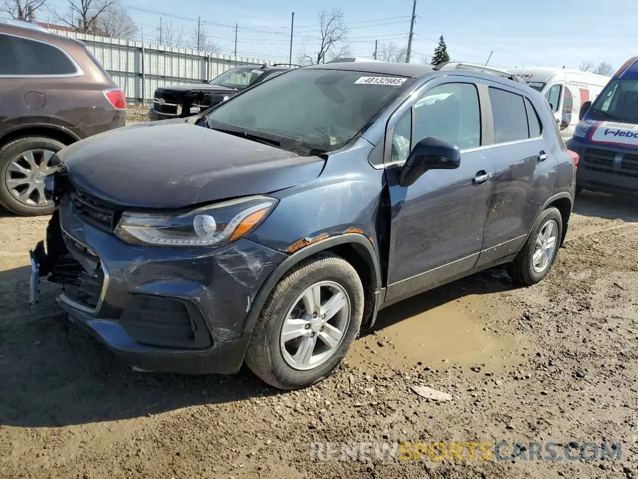1 Photograph of a damaged car 3GNCJLSB2KL296694 CHEVROLET TRAX 2019