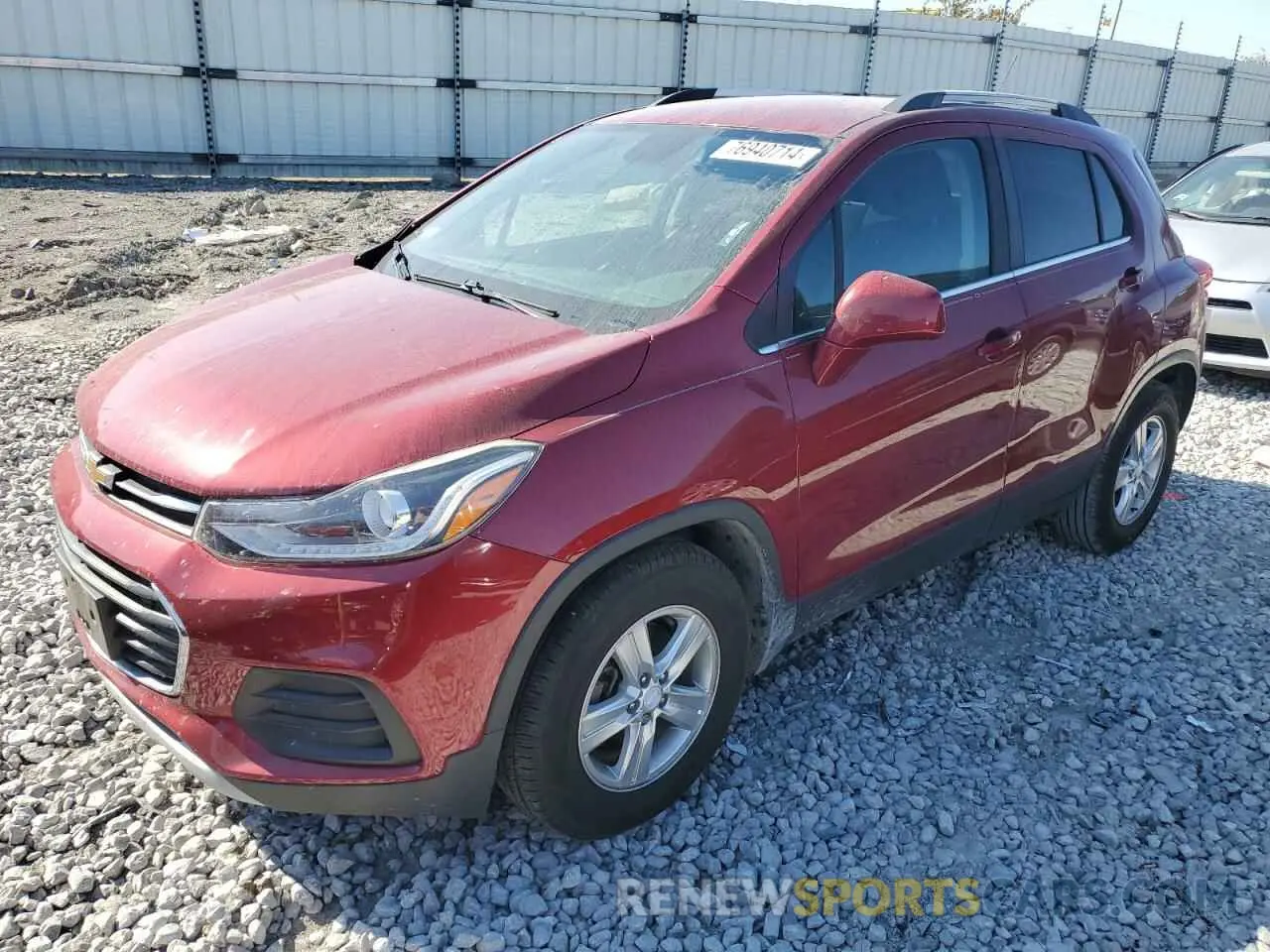 1 Photograph of a damaged car 3GNCJLSB5KL252141 CHEVROLET TRAX 2019