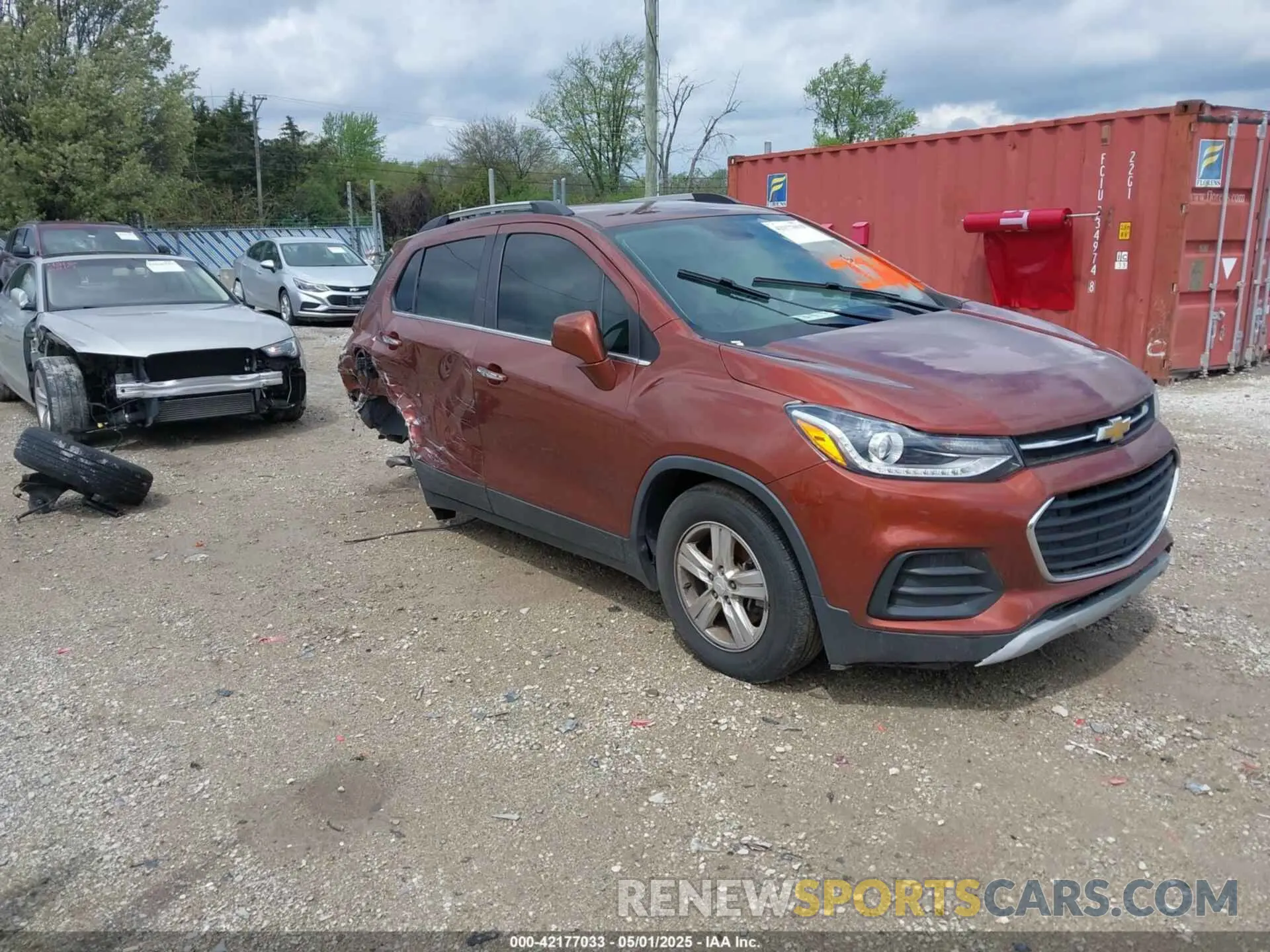 1 Photograph of a damaged car 3GNCJLSB6KL238085 CHEVROLET TRAX 2019
