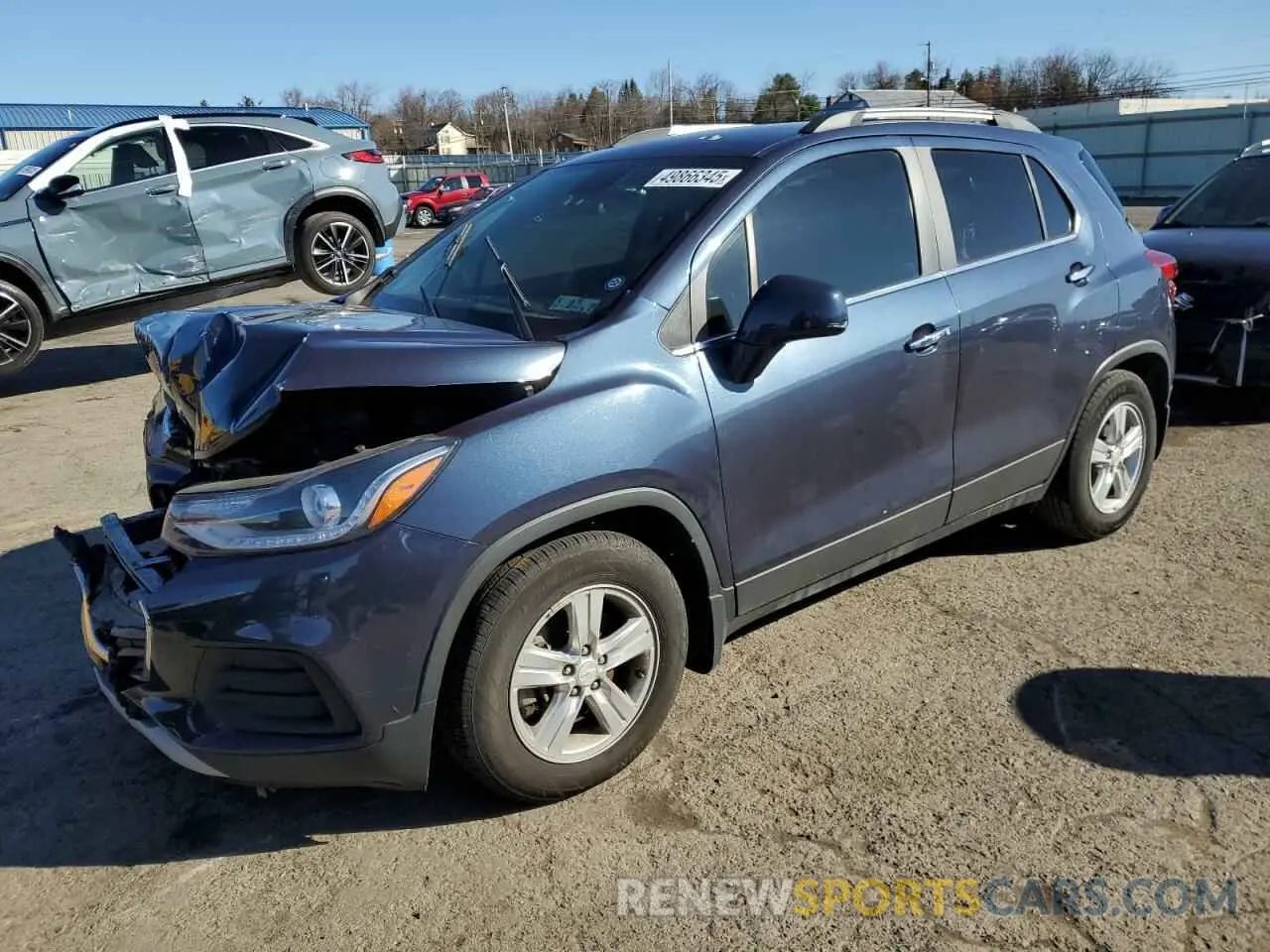 1 Photograph of a damaged car 3GNCJLSB7KL122443 CHEVROLET TRAX 2019