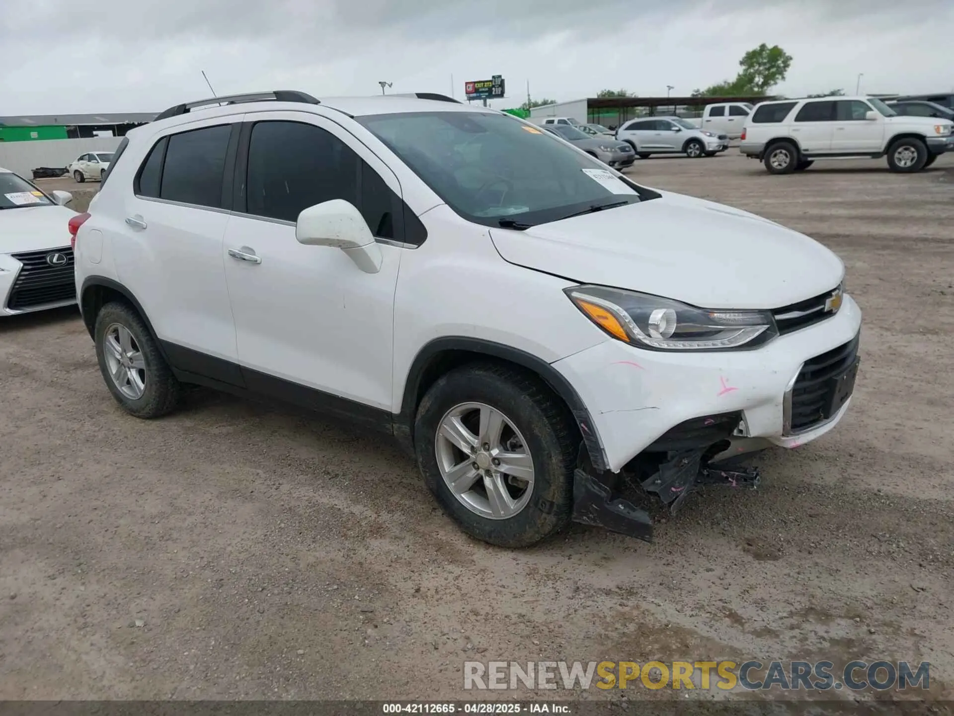 1 Photograph of a damaged car 3GNCJLSB7KL150095 CHEVROLET TRAX 2019