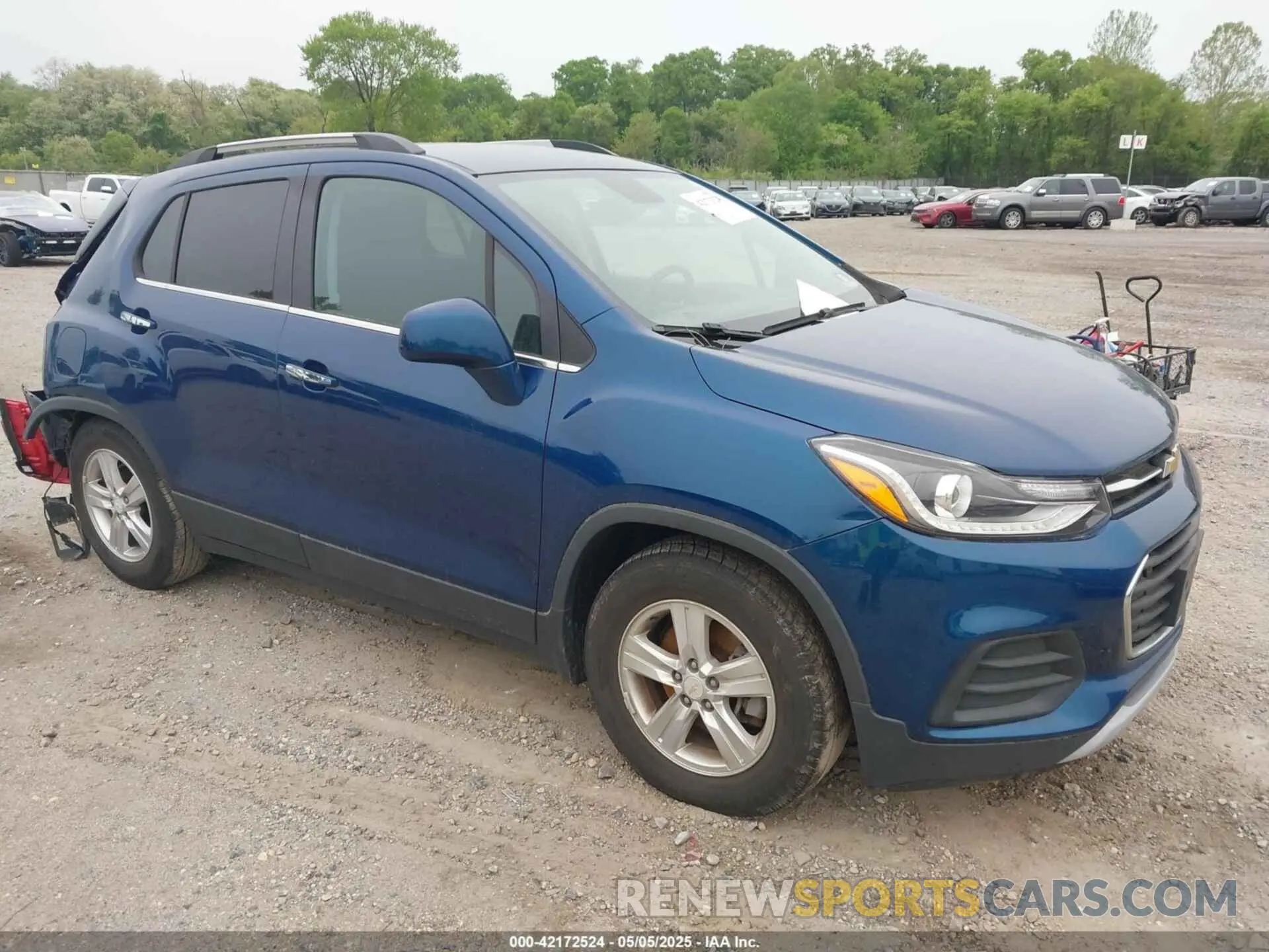 1 Photograph of a damaged car 3GNCJLSB7KL267854 CHEVROLET TRAX 2019