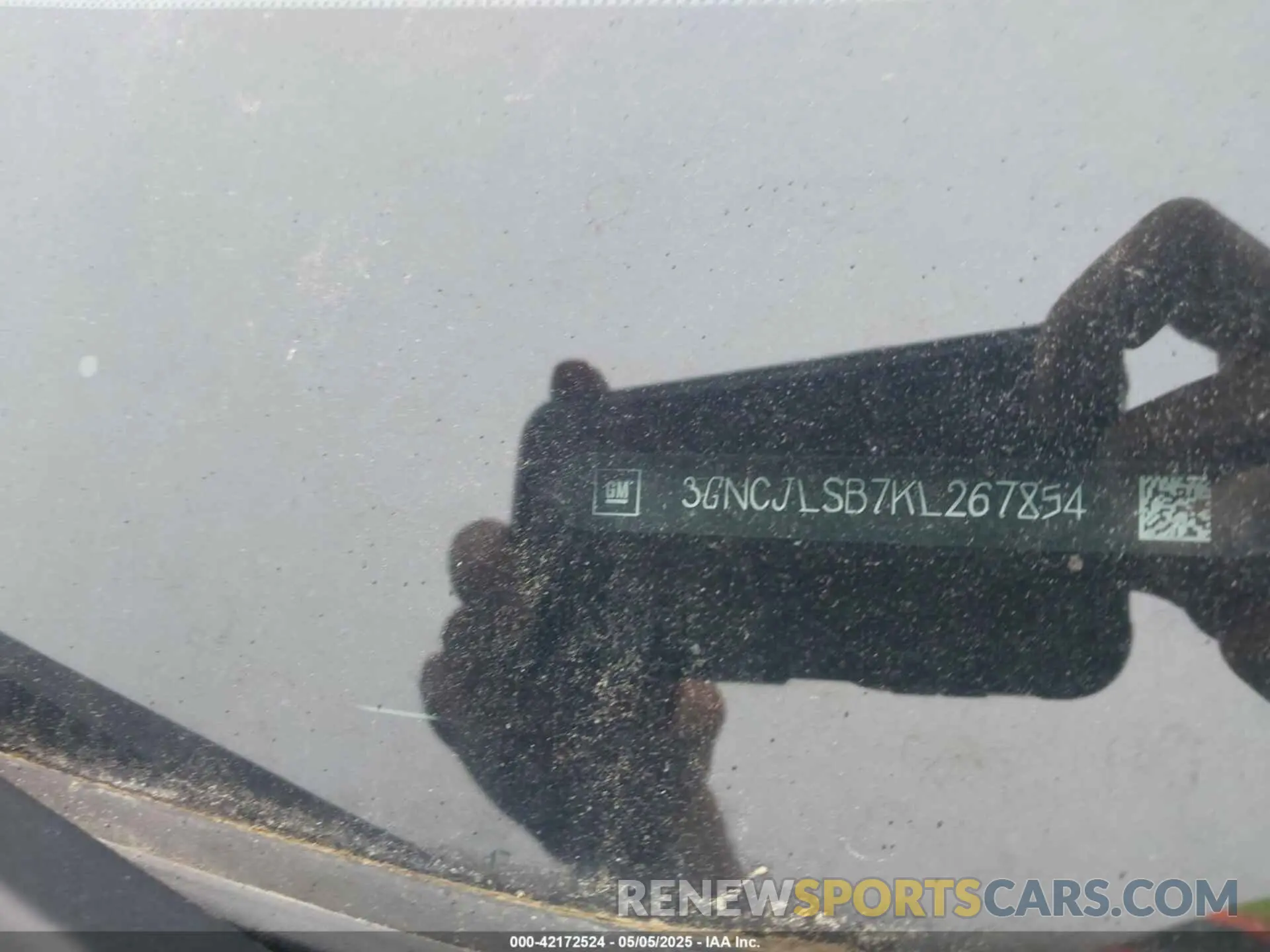 9 Photograph of a damaged car 3GNCJLSB7KL267854 CHEVROLET TRAX 2019