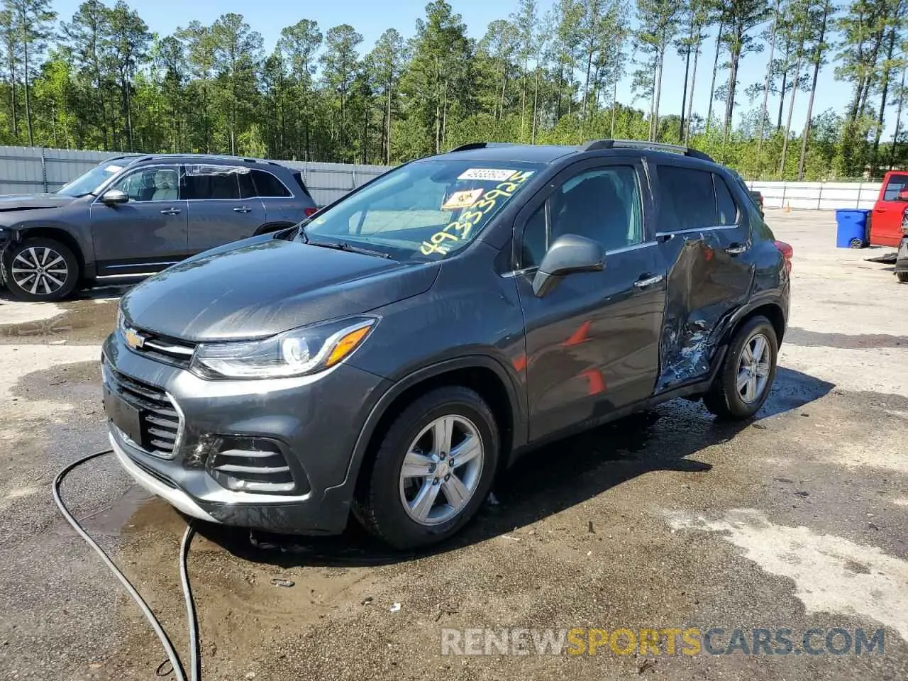 1 Photograph of a damaged car 3GNCJLSB7KL371678 CHEVROLET TRAX 2019