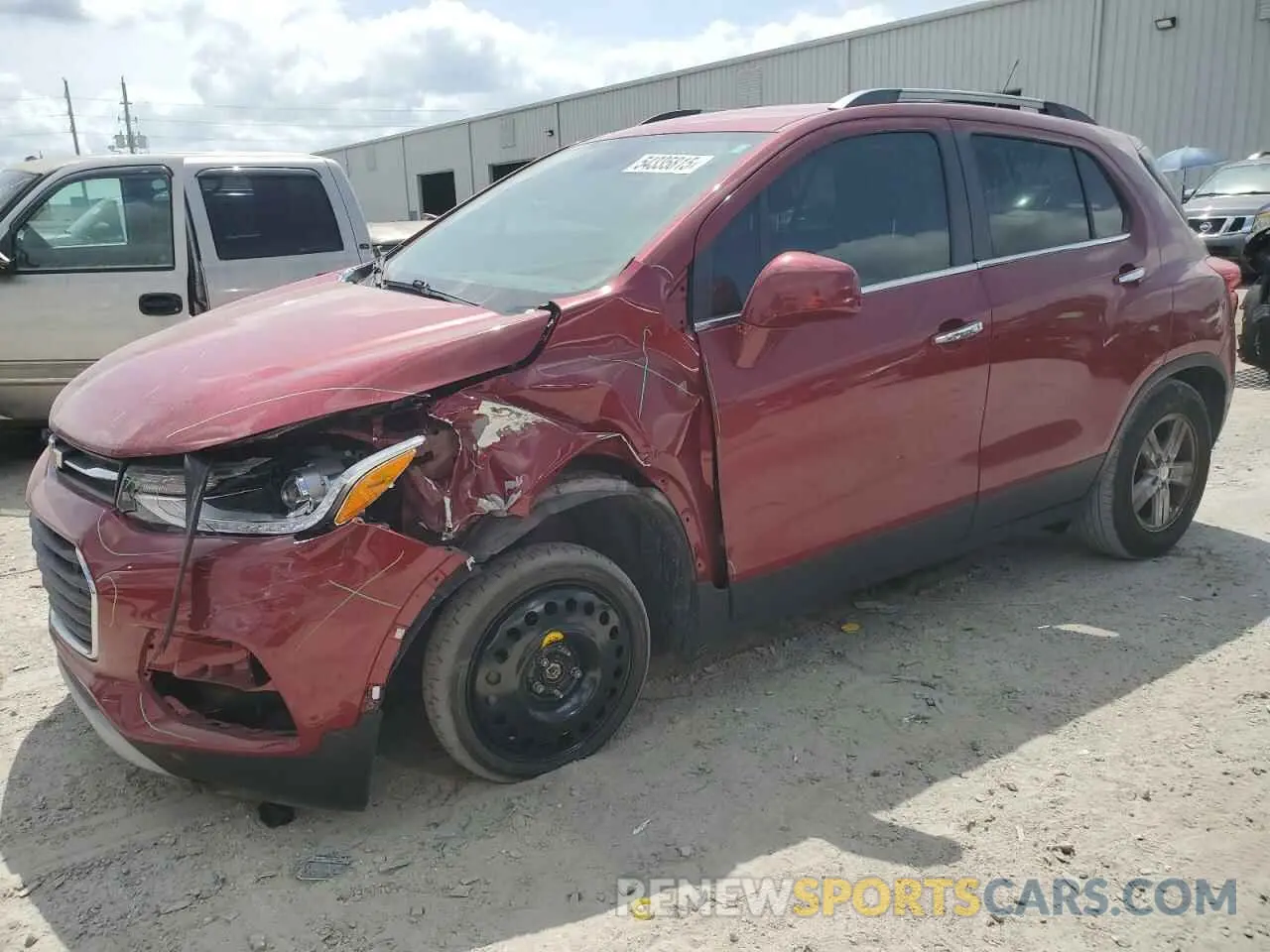 1 Photograph of a damaged car 3GNCJLSB7KL379831 CHEVROLET TRAX 2019