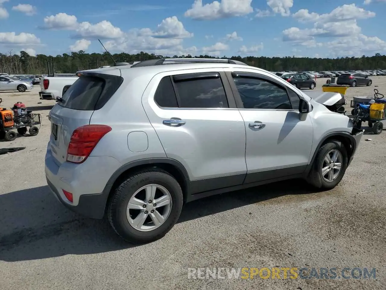 3 Photograph of a damaged car 3GNCJLSB8KL198706 CHEVROLET TRAX 2019