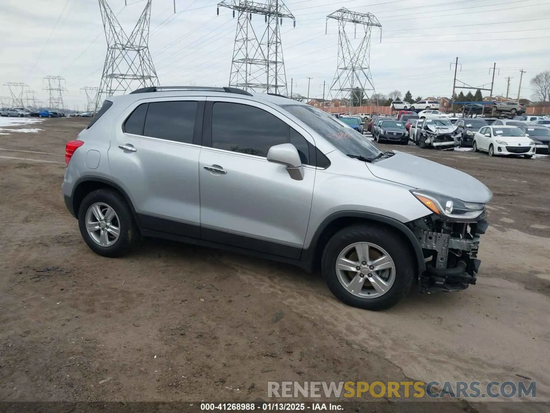 1 Photograph of a damaged car 3GNCJLSB9KL243295 CHEVROLET TRAX 2019