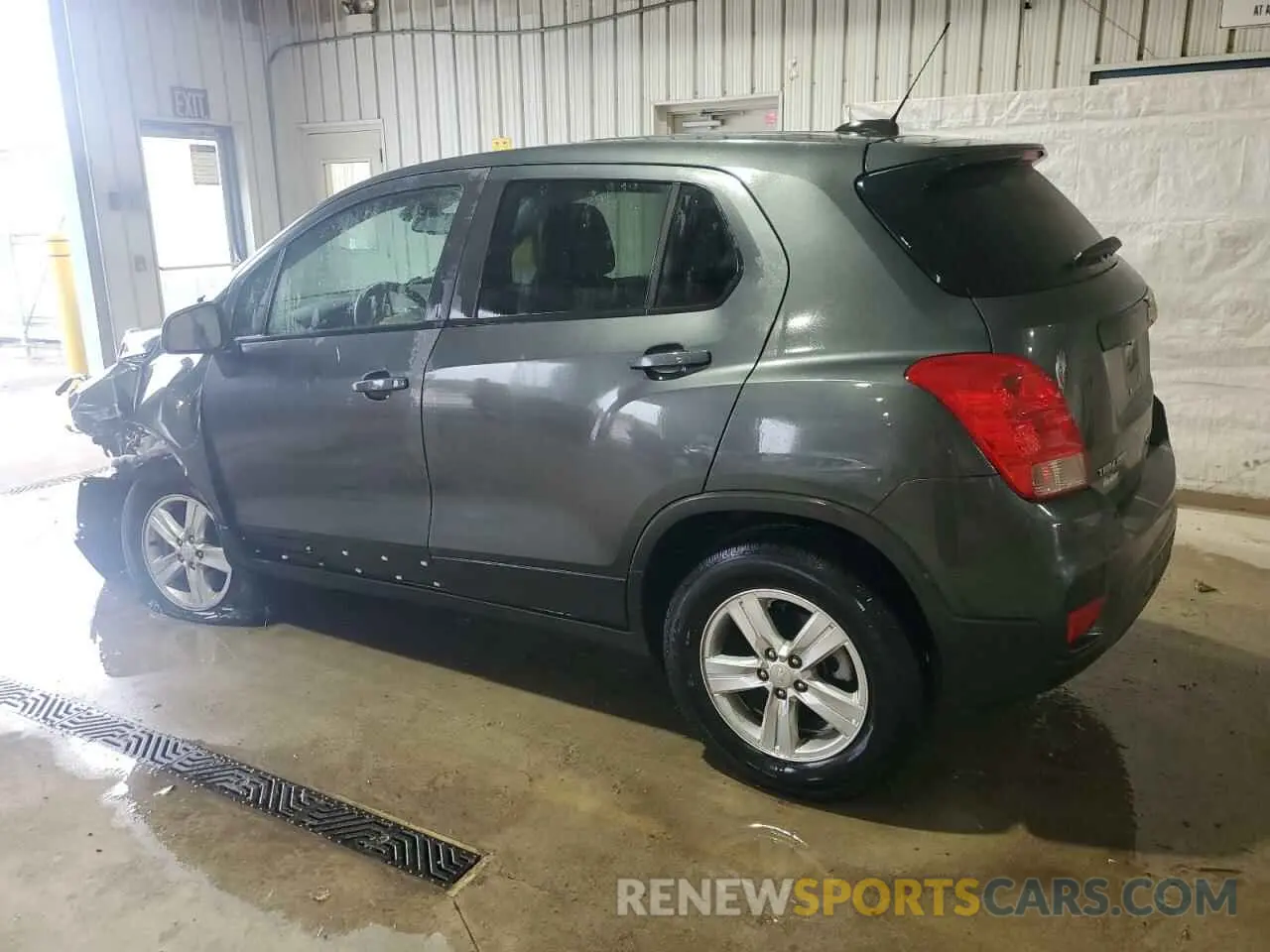 2 Photograph of a damaged car 3GNCJNSB2KL402153 CHEVROLET TRAX 2019