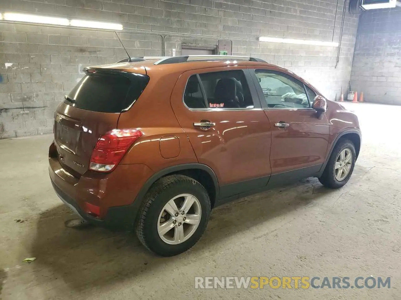 3 Photograph of a damaged car 3GNCJPSB3KL249228 CHEVROLET TRAX 2019