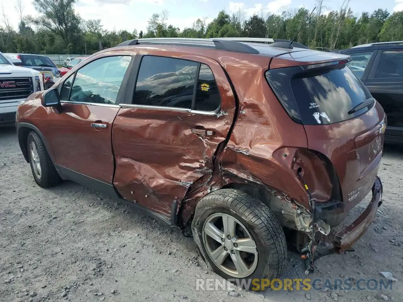 2 Photograph of a damaged car 3GNCJPSB5KL239185 CHEVROLET TRAX 2019