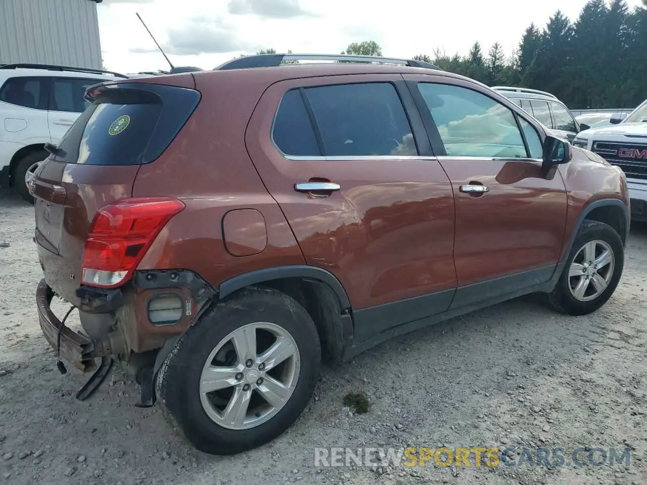 3 Photograph of a damaged car 3GNCJPSB5KL239185 CHEVROLET TRAX 2019